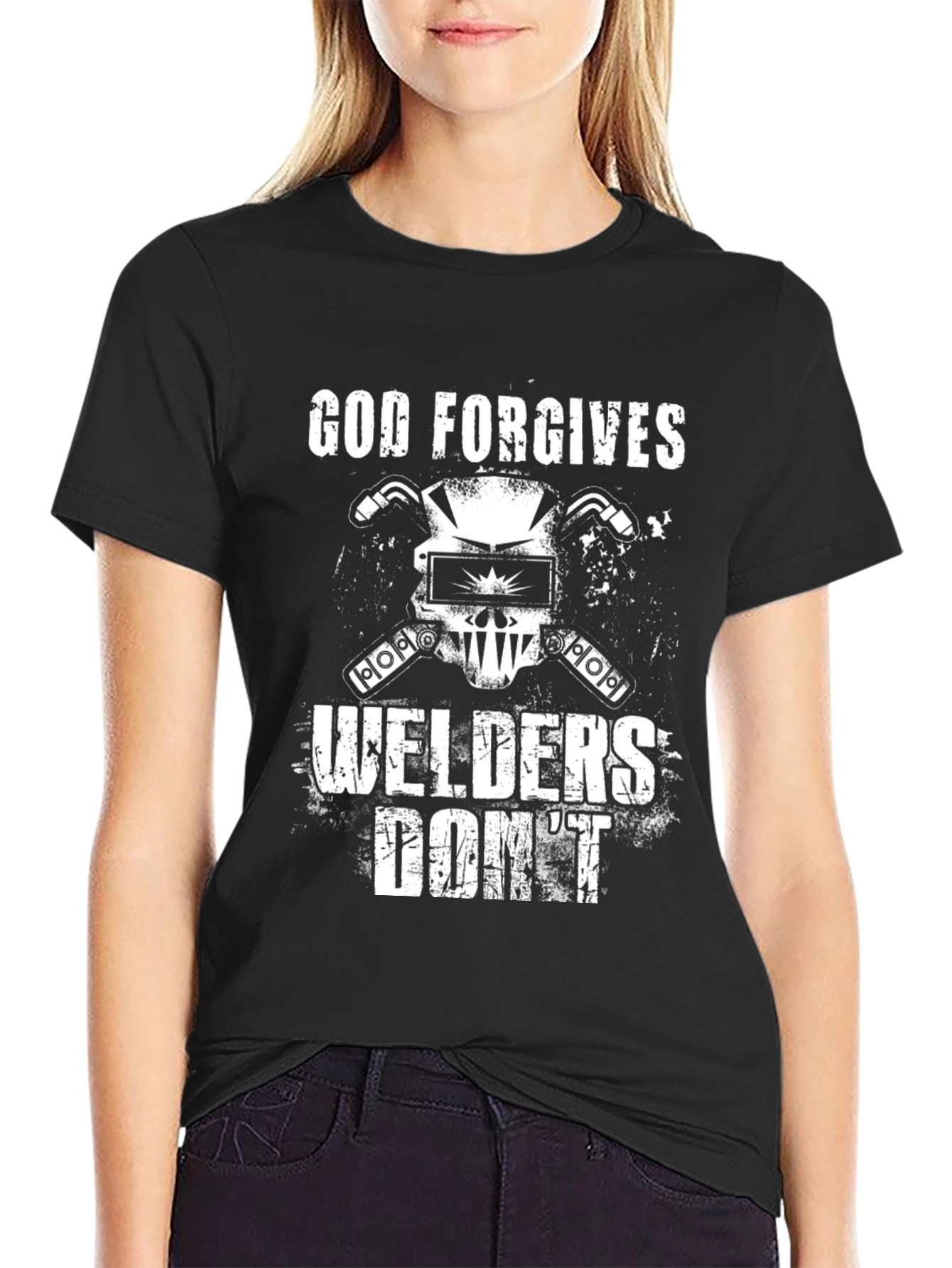 God Forgives Welders Dont Graphic T-Shirt
