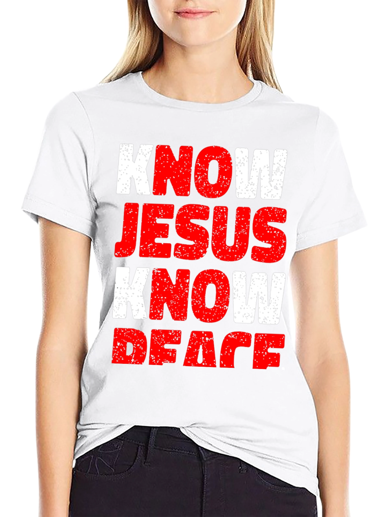 Know Jesus Know Peace Graphic T-Shirt