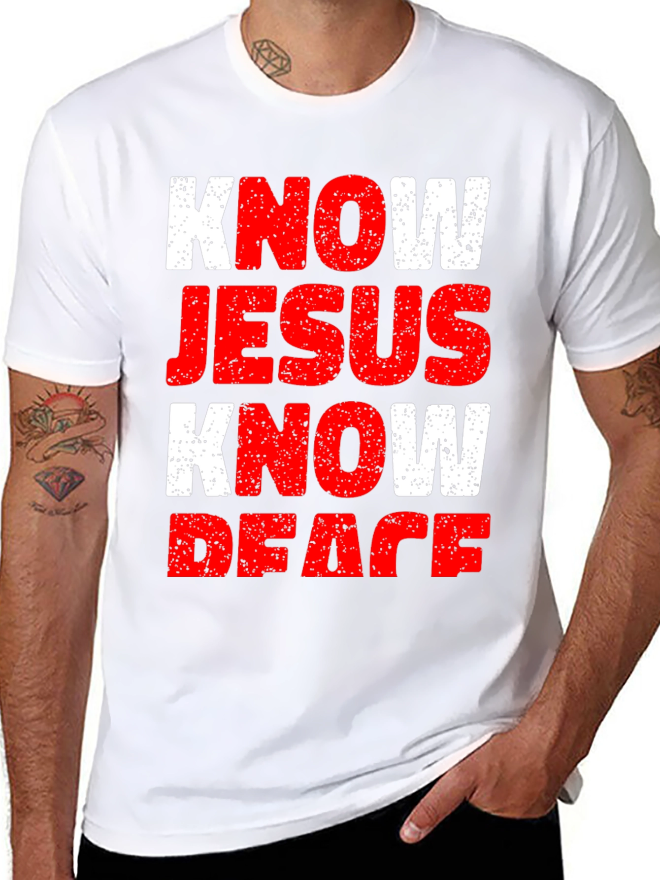 Know Jesus Know Peace Graphic T-Shirt