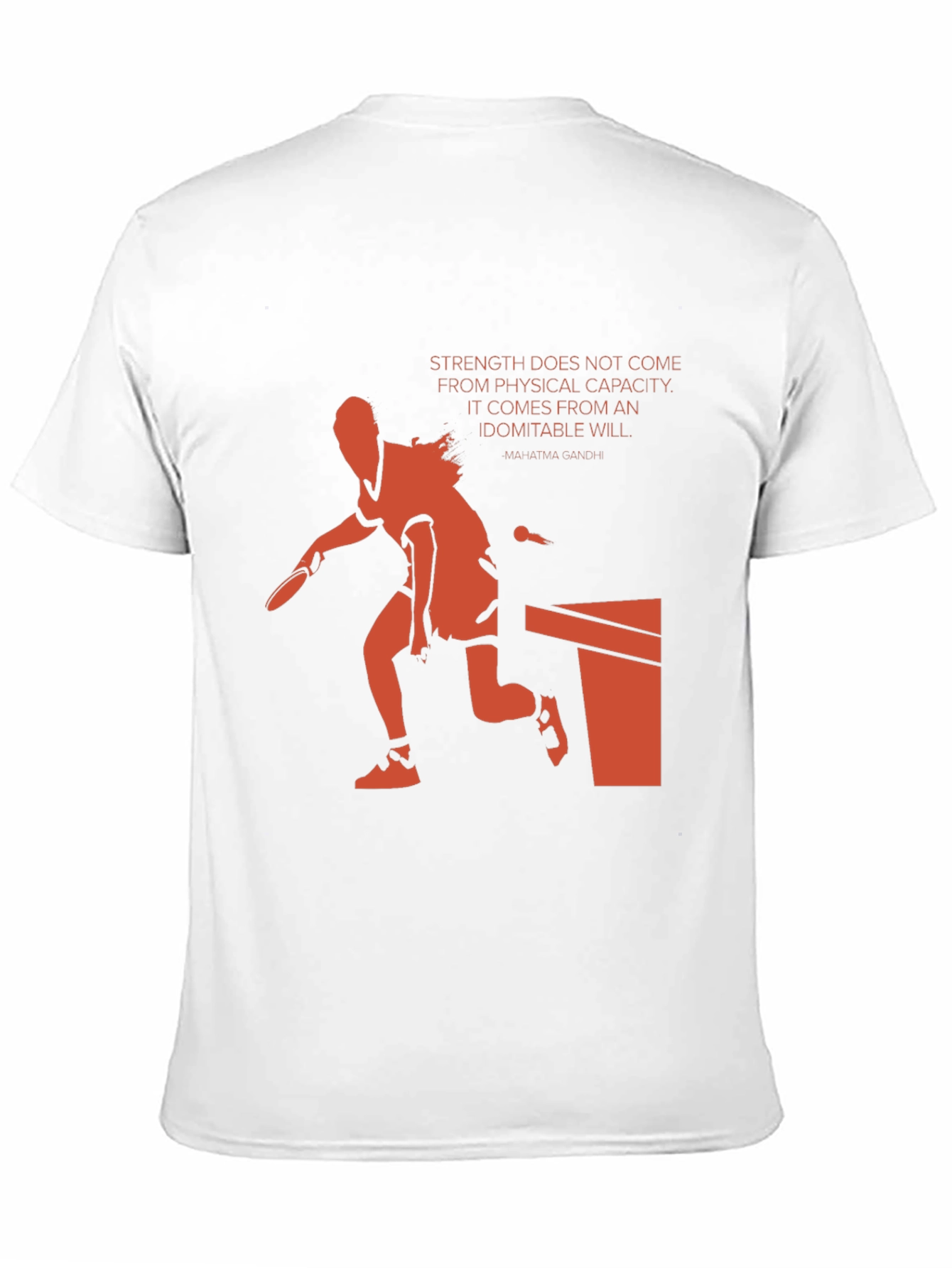 Motivational Table Tennis Graphic Tee