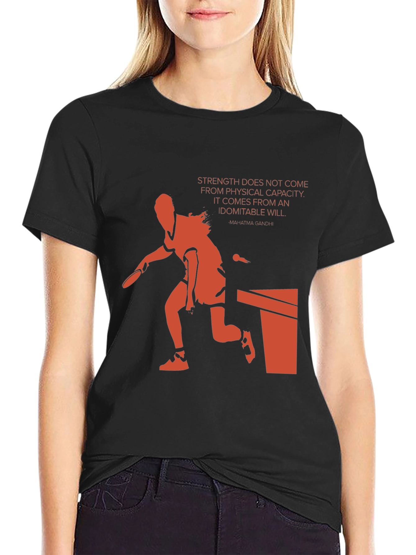 Motivational Table Tennis Graphic Tee