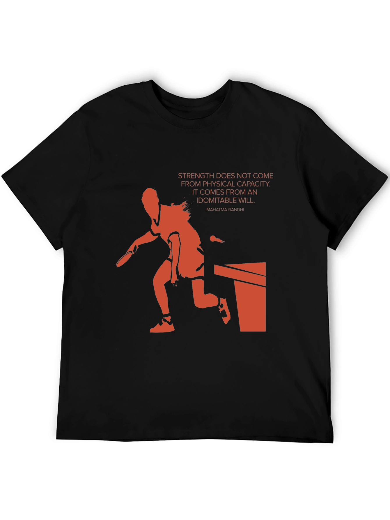 Motivational Table Tennis Graphic Tee