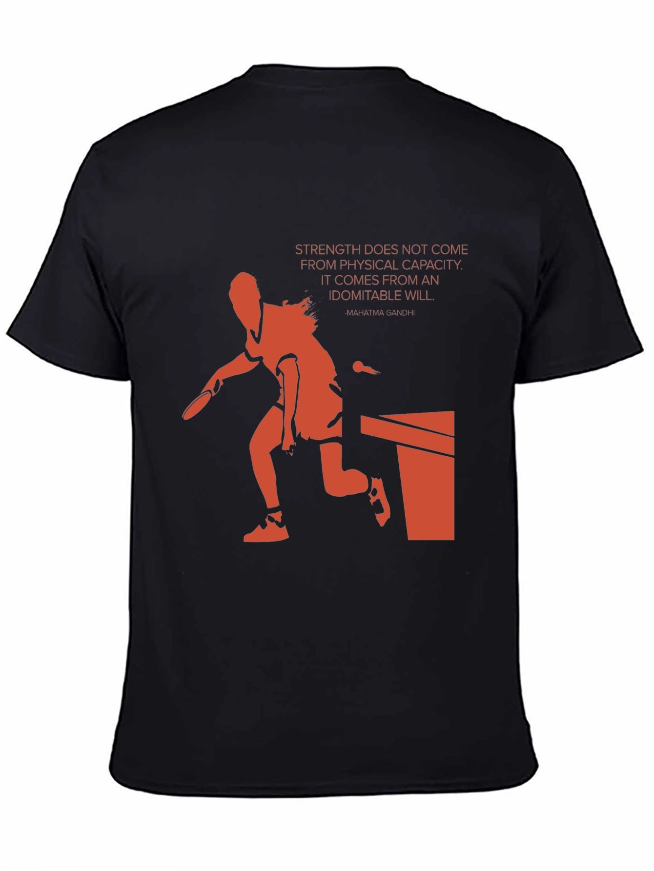Motivational Table Tennis Graphic Tee