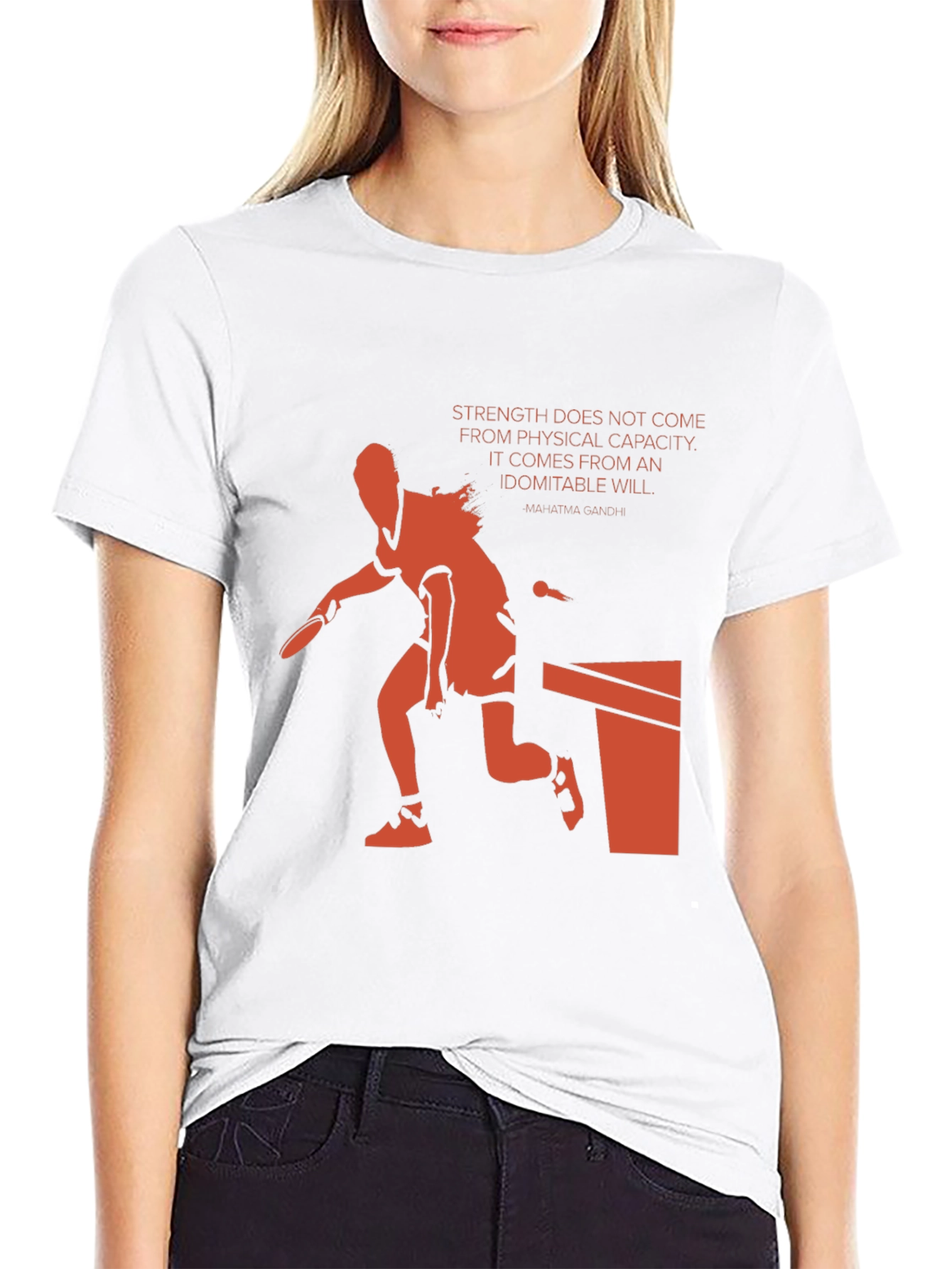 Motivational Table Tennis Graphic Tee