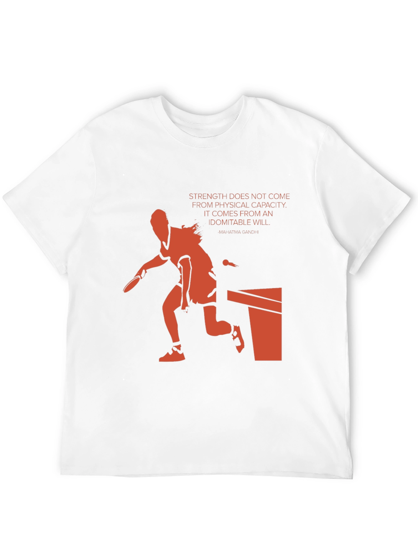 Motivational Table Tennis Graphic Tee