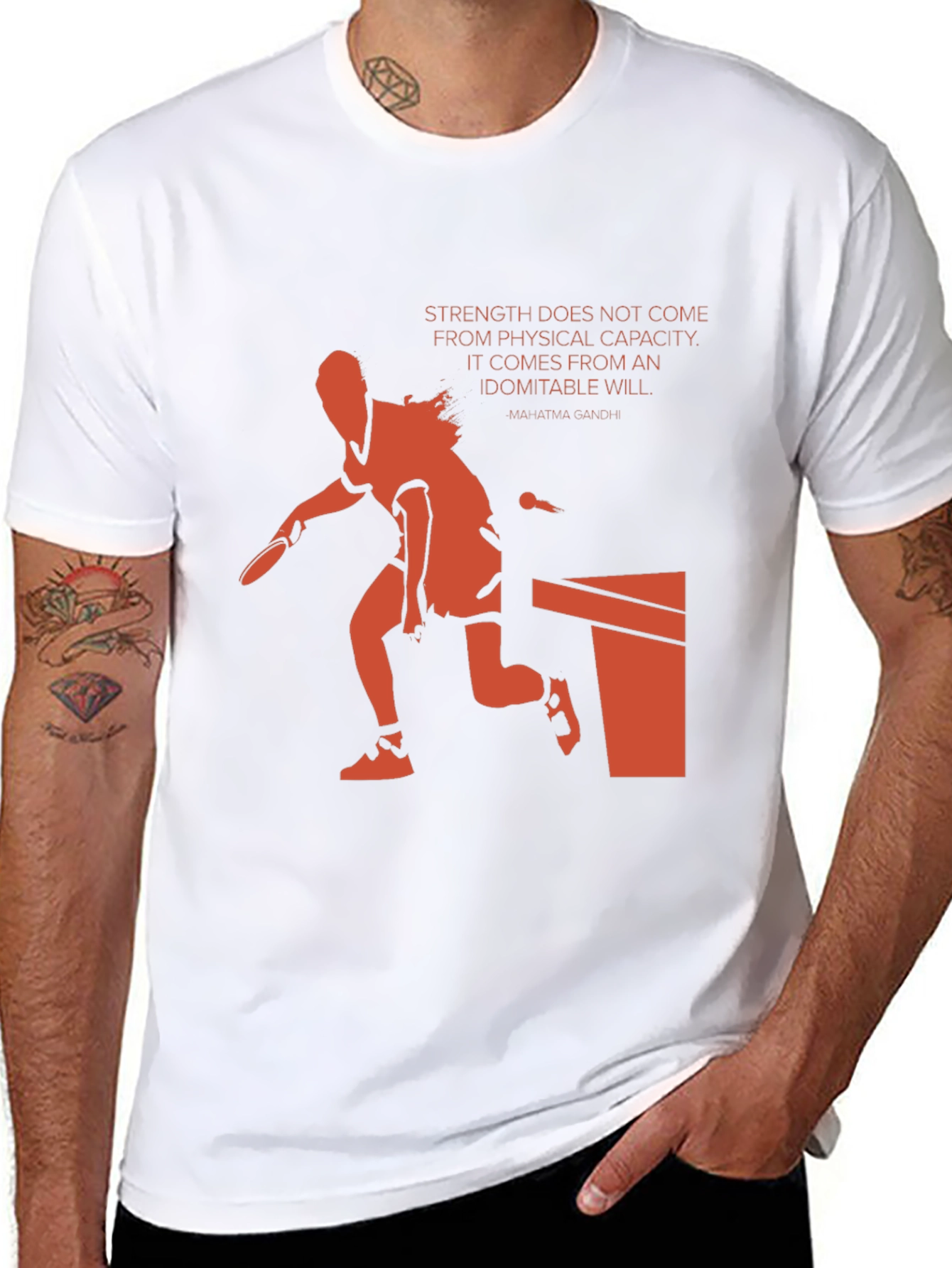 Motivational Table Tennis Graphic Tee