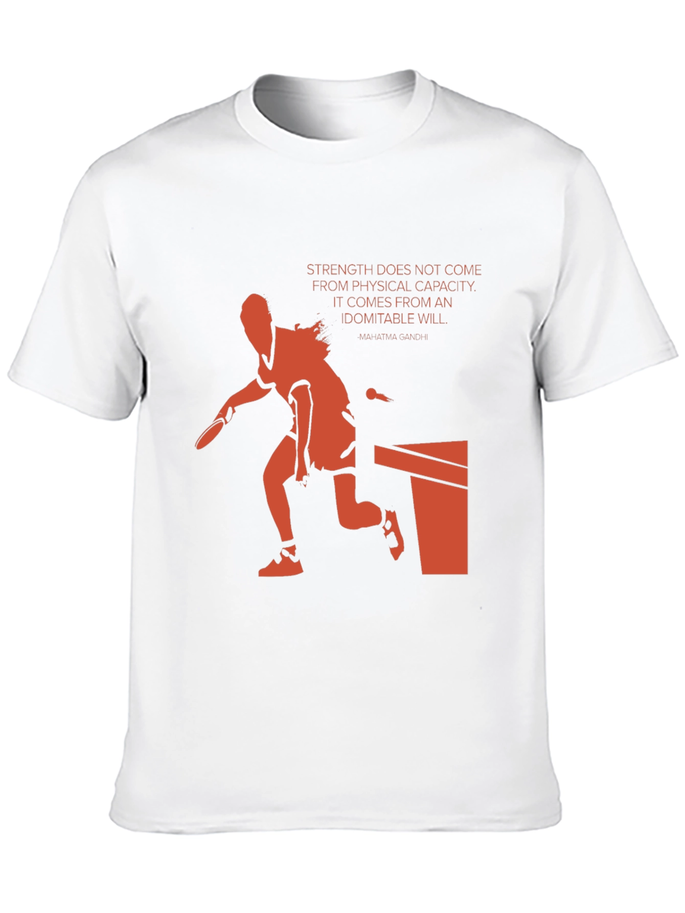 Motivational Table Tennis Graphic Tee