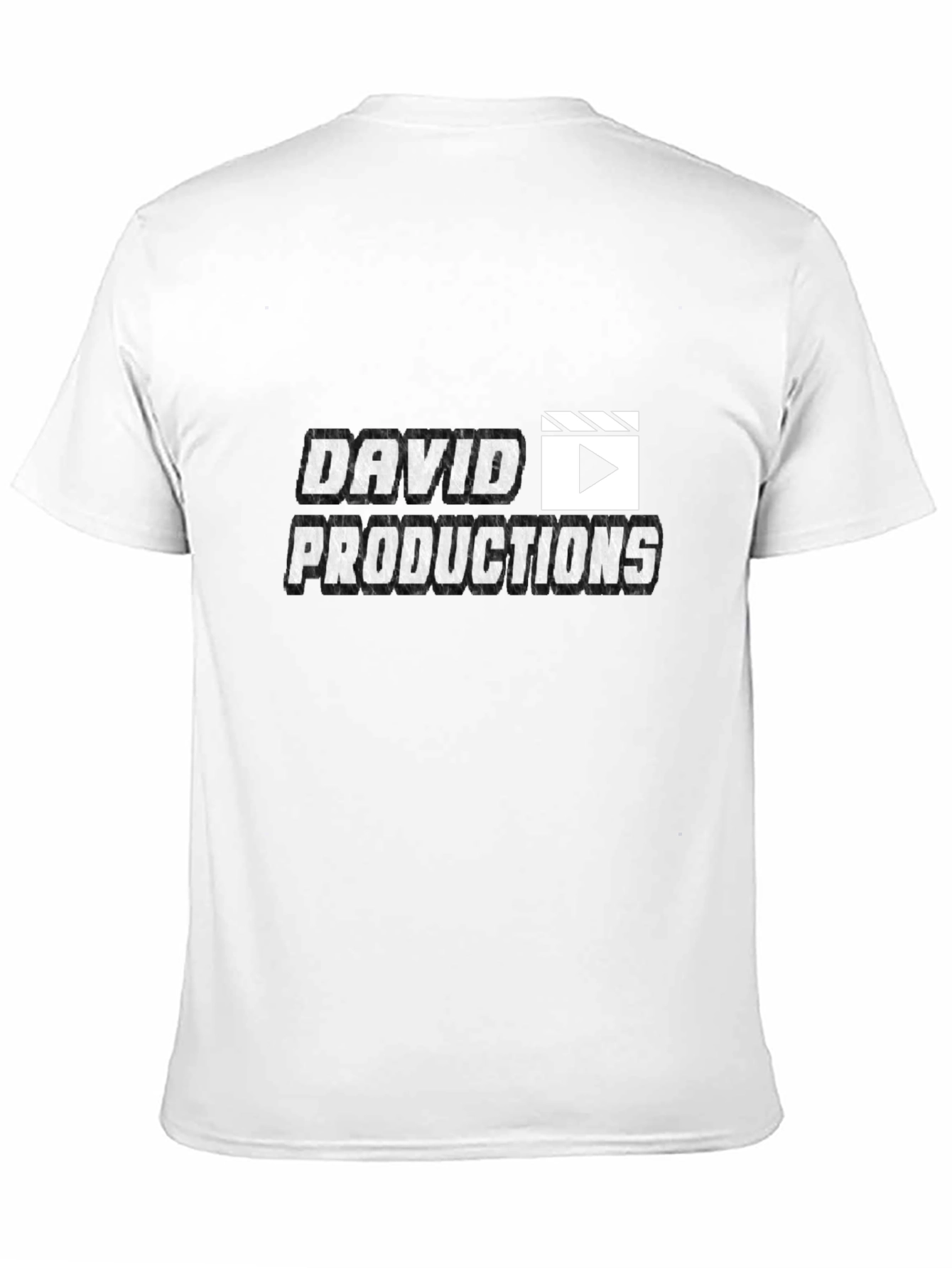 David Productions Black Crew Neck T-Shirt