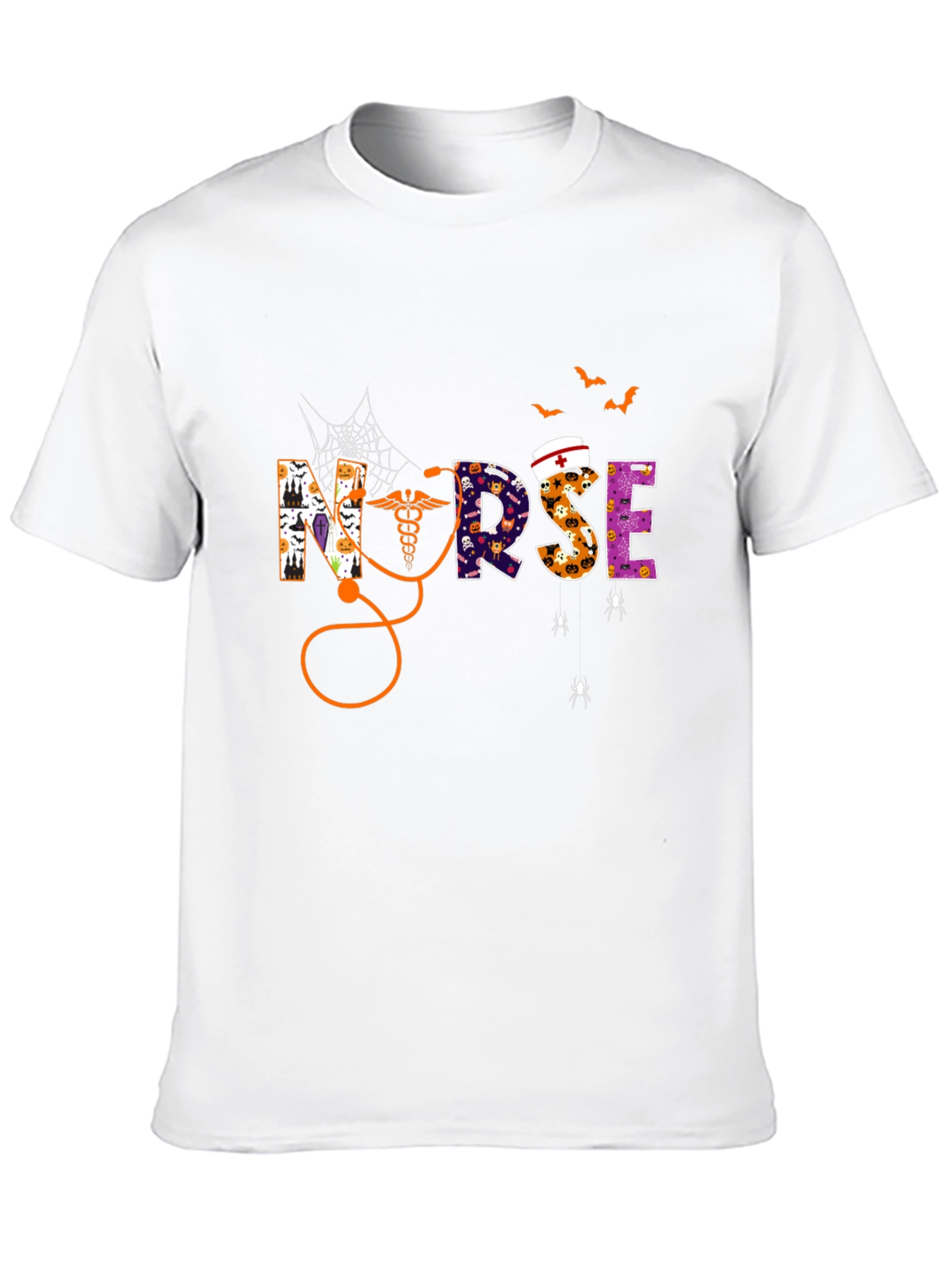 Halloween Nurse Graphic T-Shirt - Spooky Season Tee