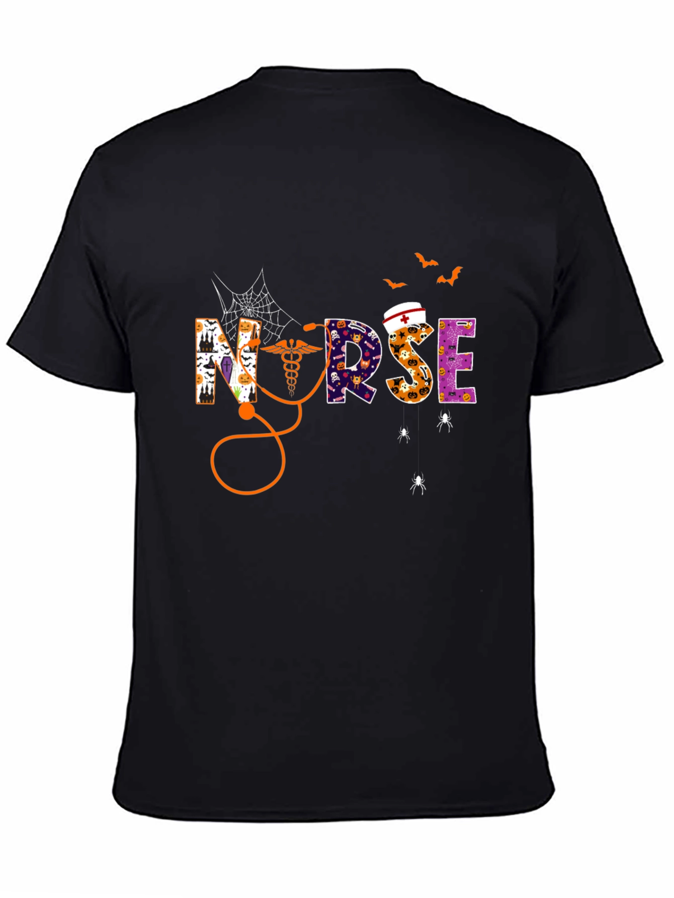 Halloween Nurse Graphic T-Shirt - Spooky Season Tee