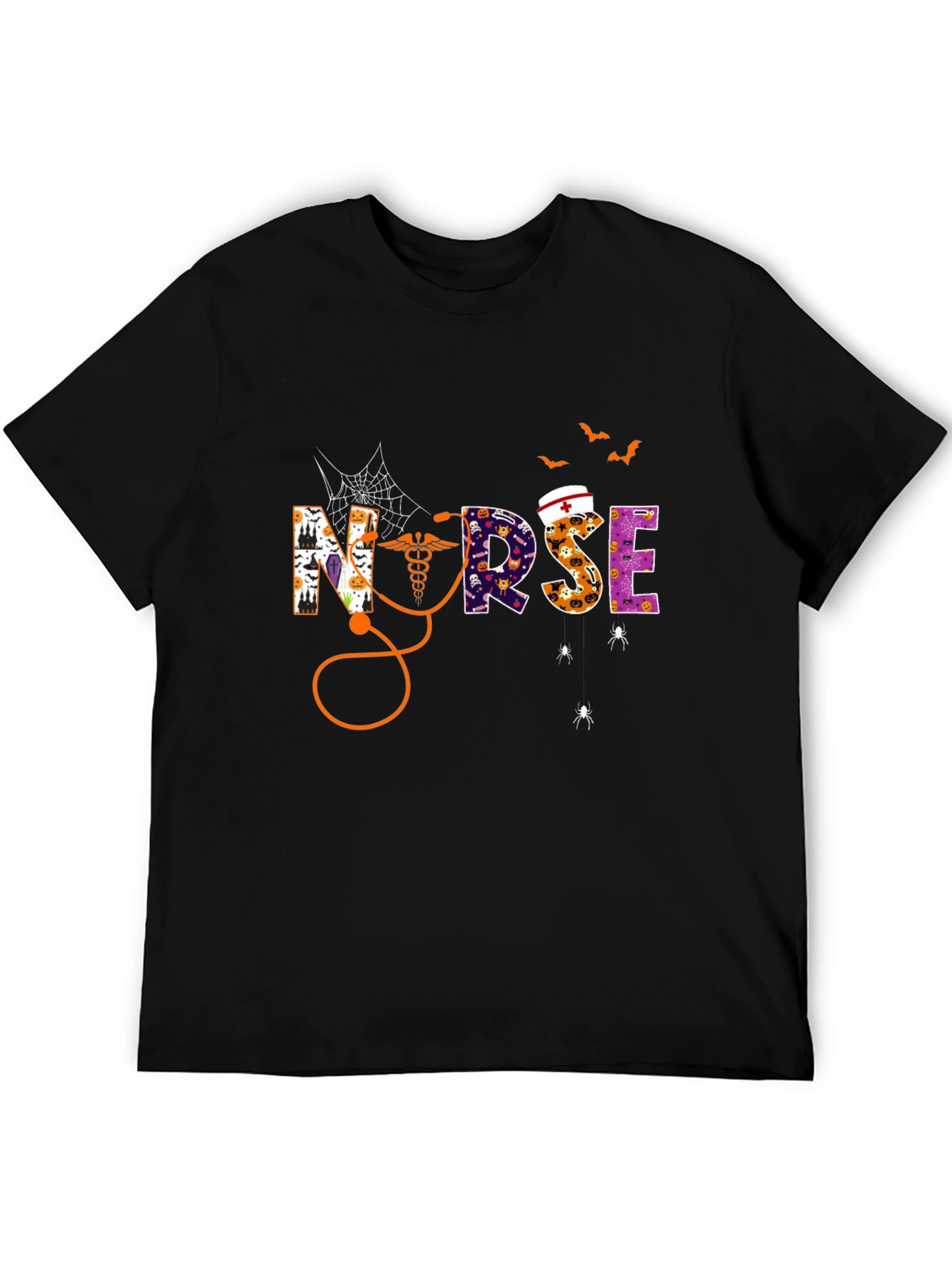 Halloween Nurse Graphic T-Shirt - Spooky Season Tee