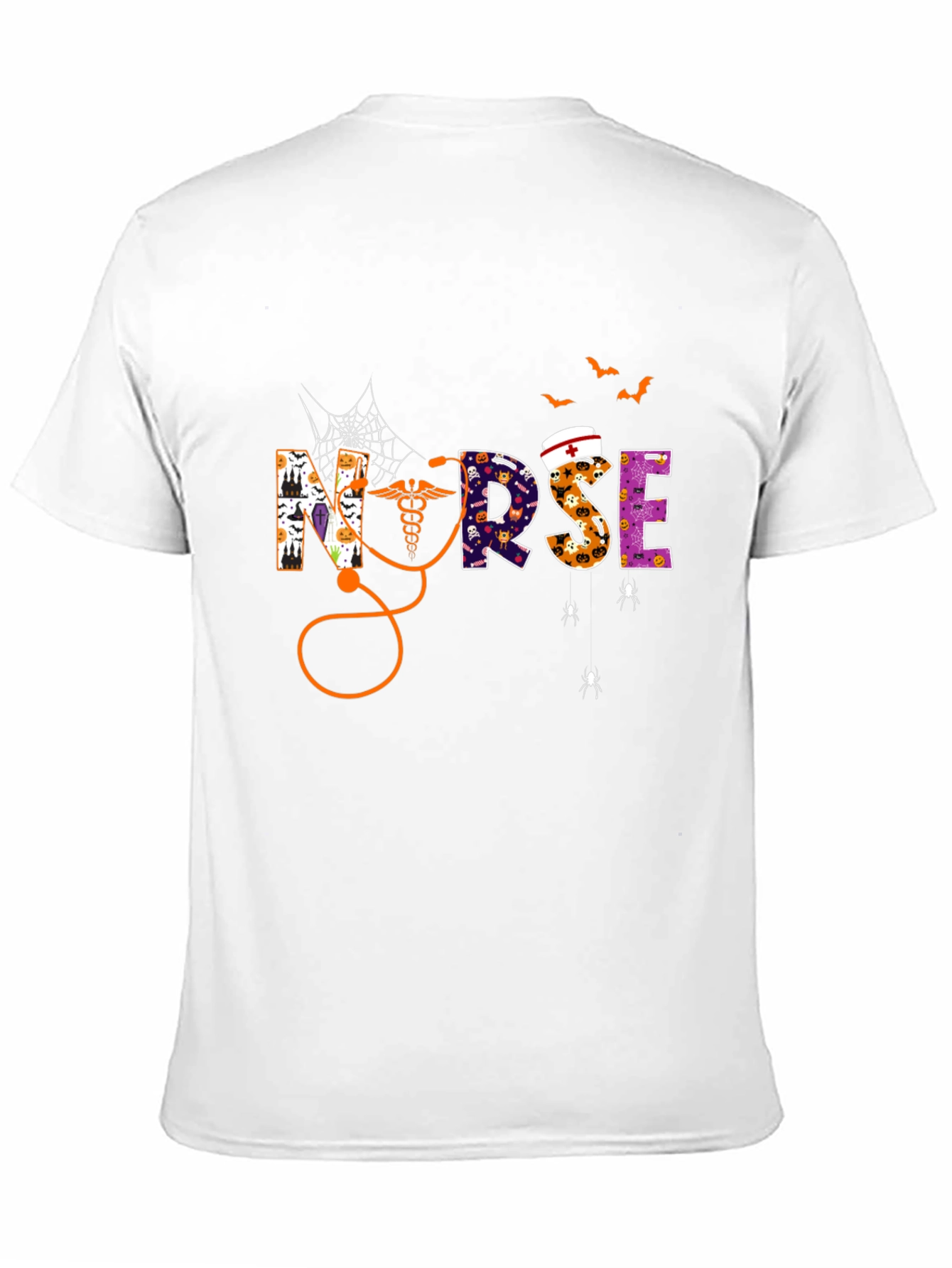 Halloween Nurse Graphic T-Shirt - Spooky Season Tee