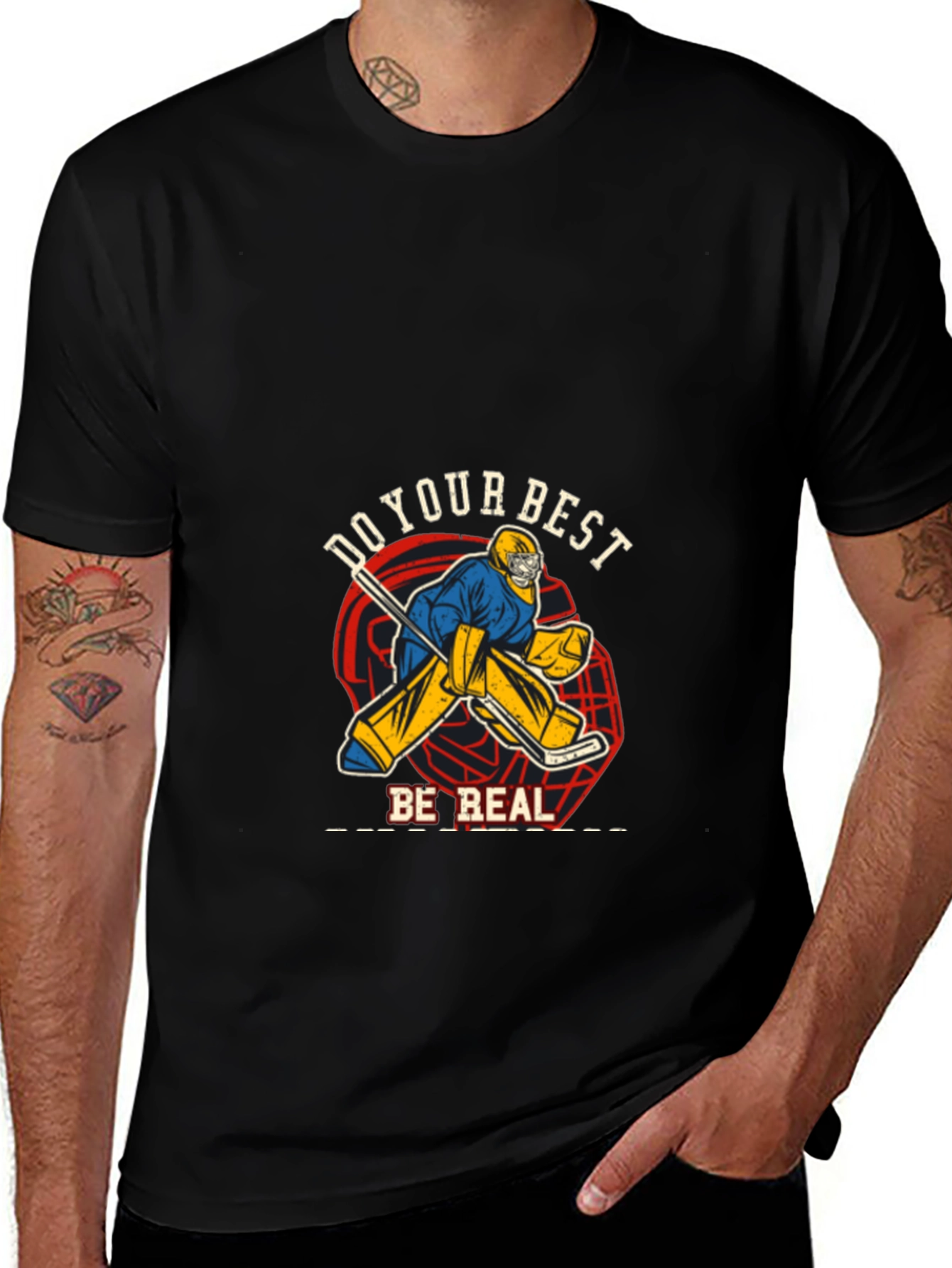 Do Your Best Be Real Black T-Shirt