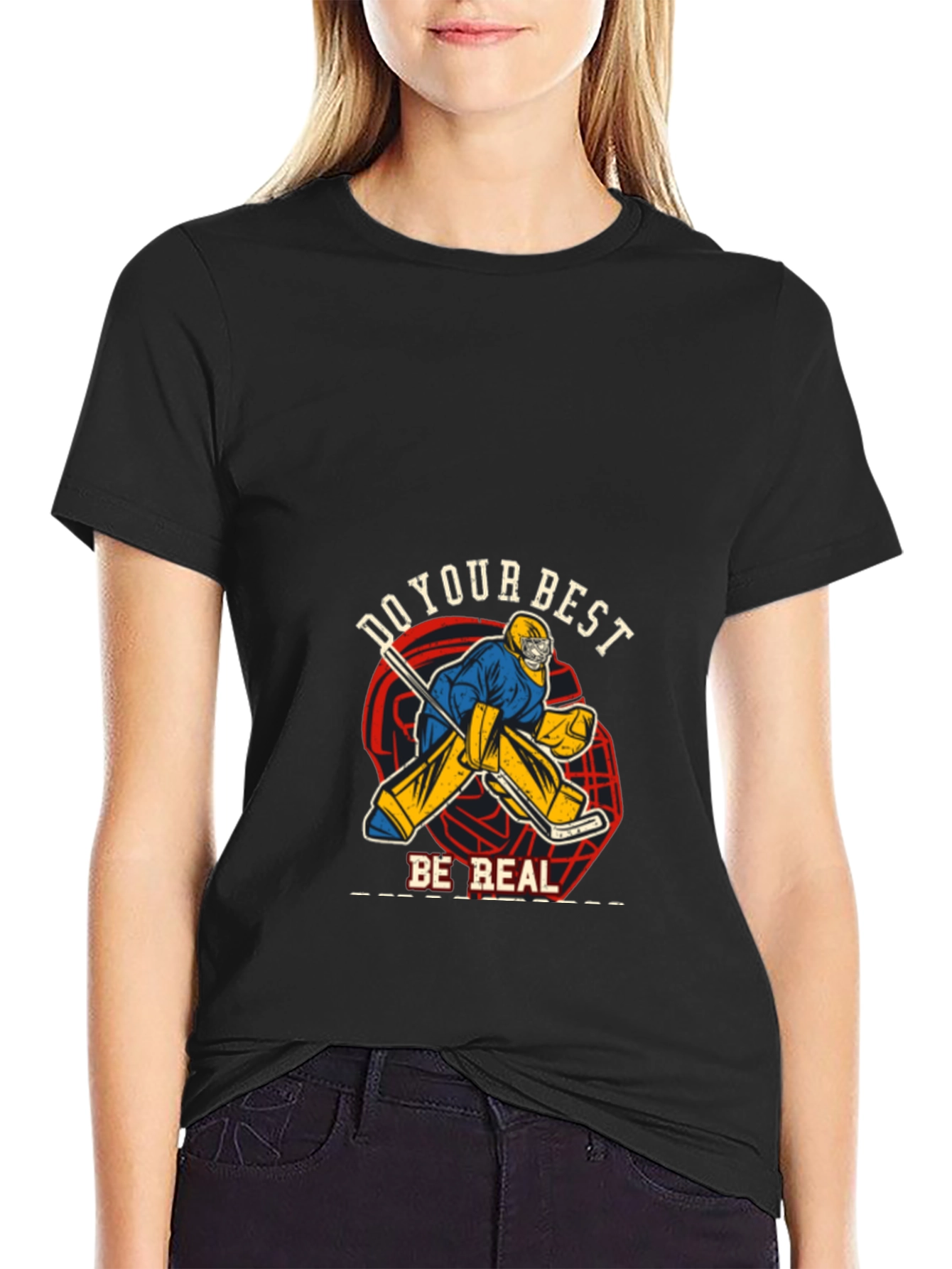 Do Your Best Be Real Black T-Shirt
