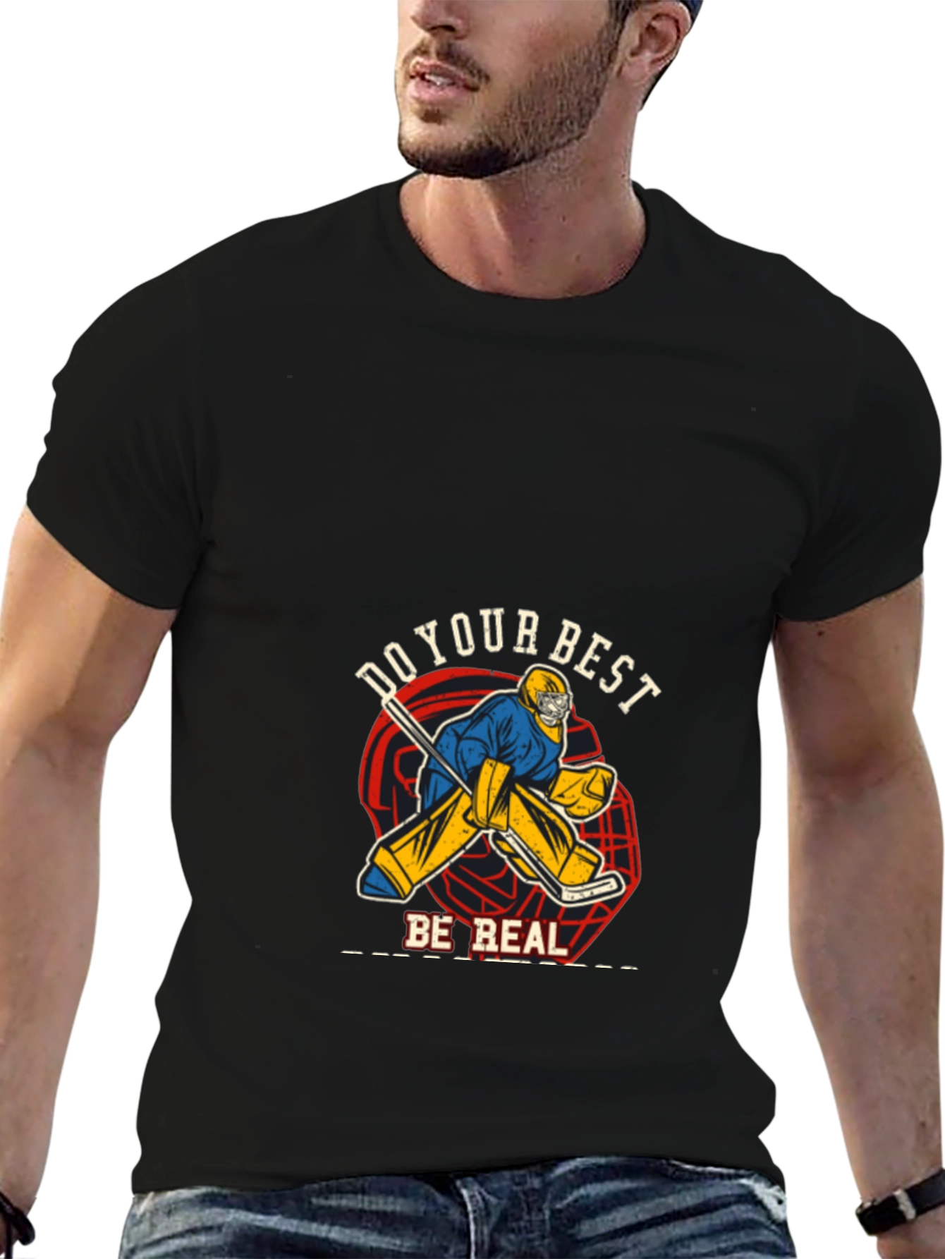 Do Your Best Be Real Black T-Shirt