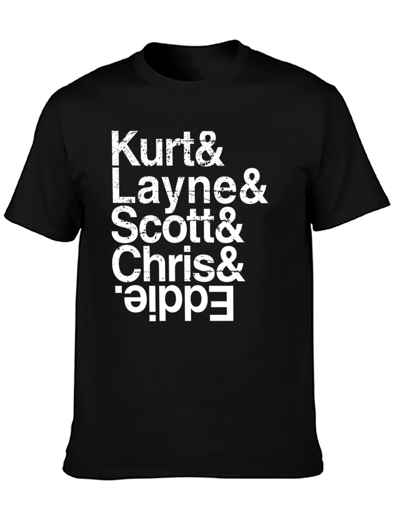 Tribute Black T-Shirt Kurt Layne Scott Chris Eddie