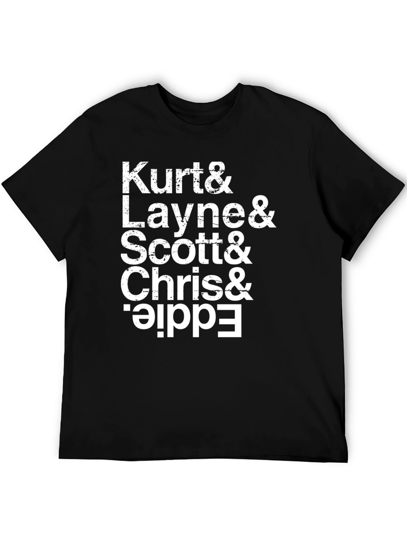 Tribute Black T-Shirt Kurt Layne Scott Chris Eddie