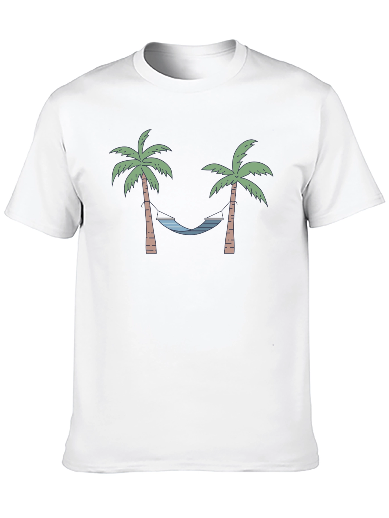 Relaxed Palm Tree Hammock Graphic Tee
