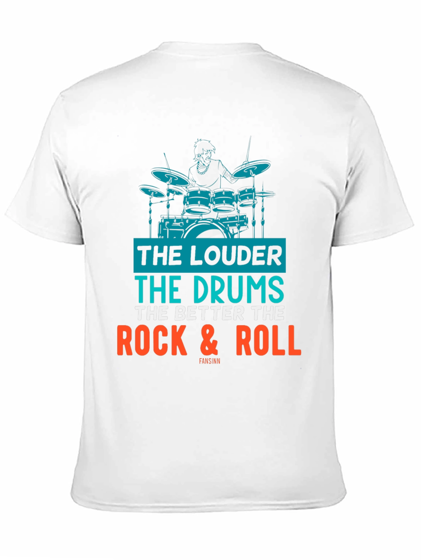 Rock & Roll Drummer Graphic T-Shirt
