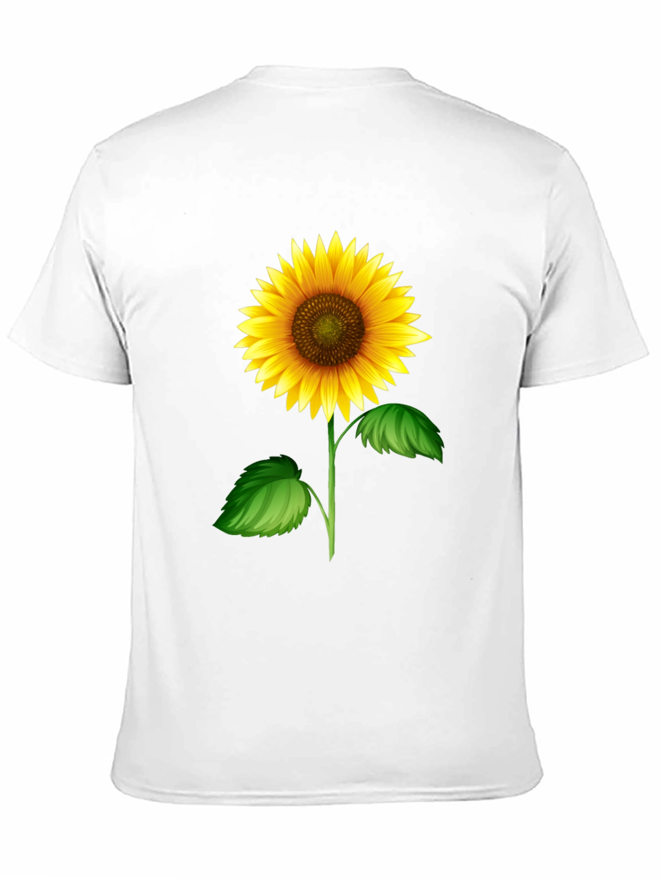 Sunflower Graphic Tee - Black Cotton T-Shirt