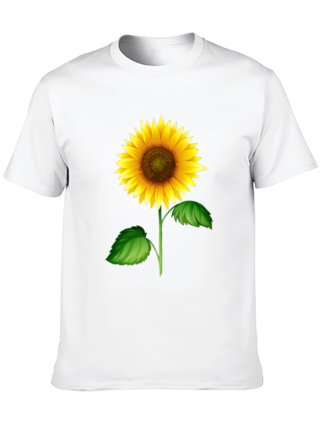 Sunflower Graphic Tee - Black Cotton T-Shirt