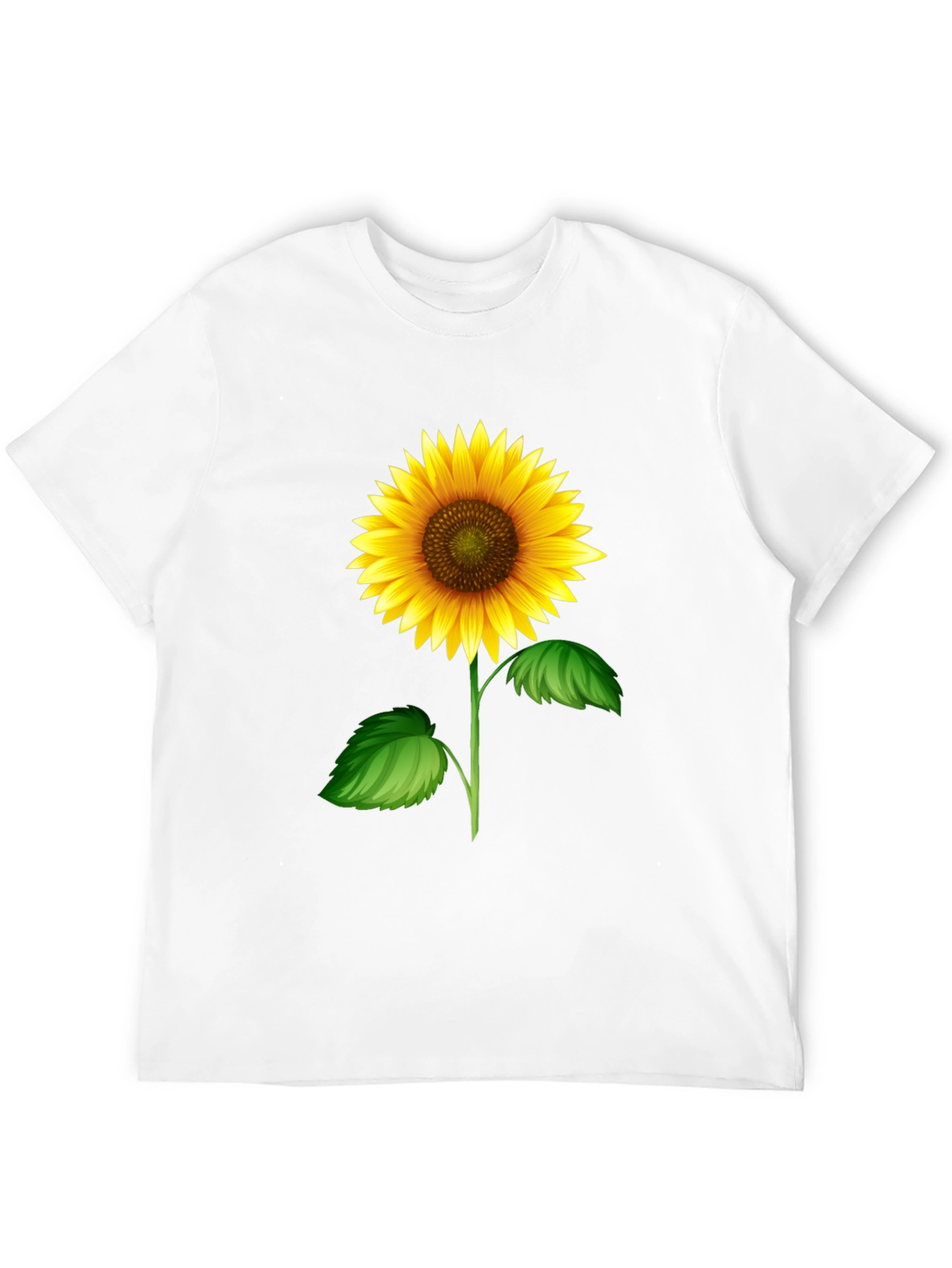 Sunflower Graphic Tee - Black Cotton T-Shirt