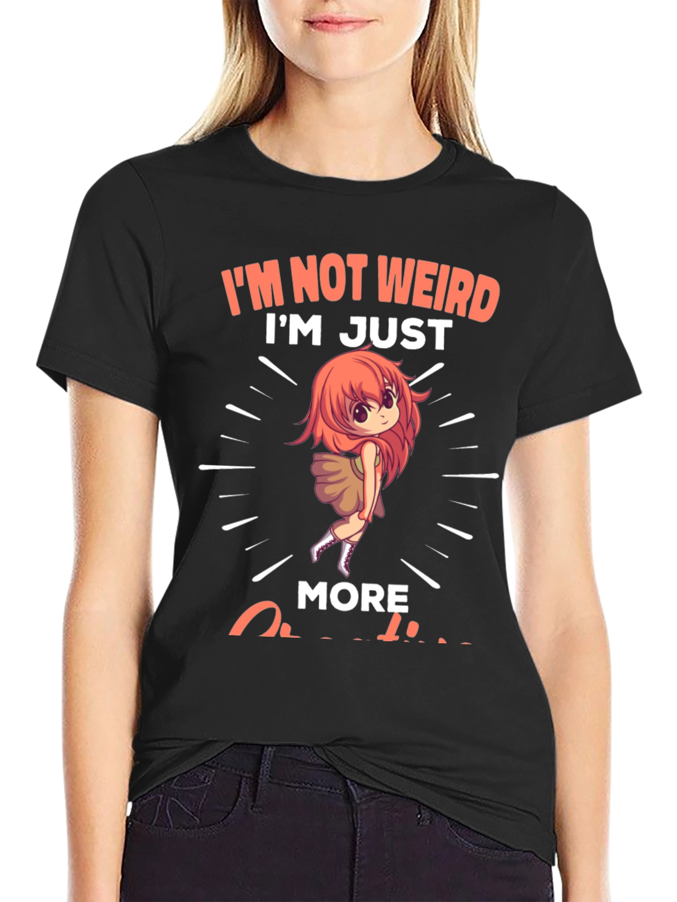 Im Not Weird Anime Girl Graphic T-Shirt