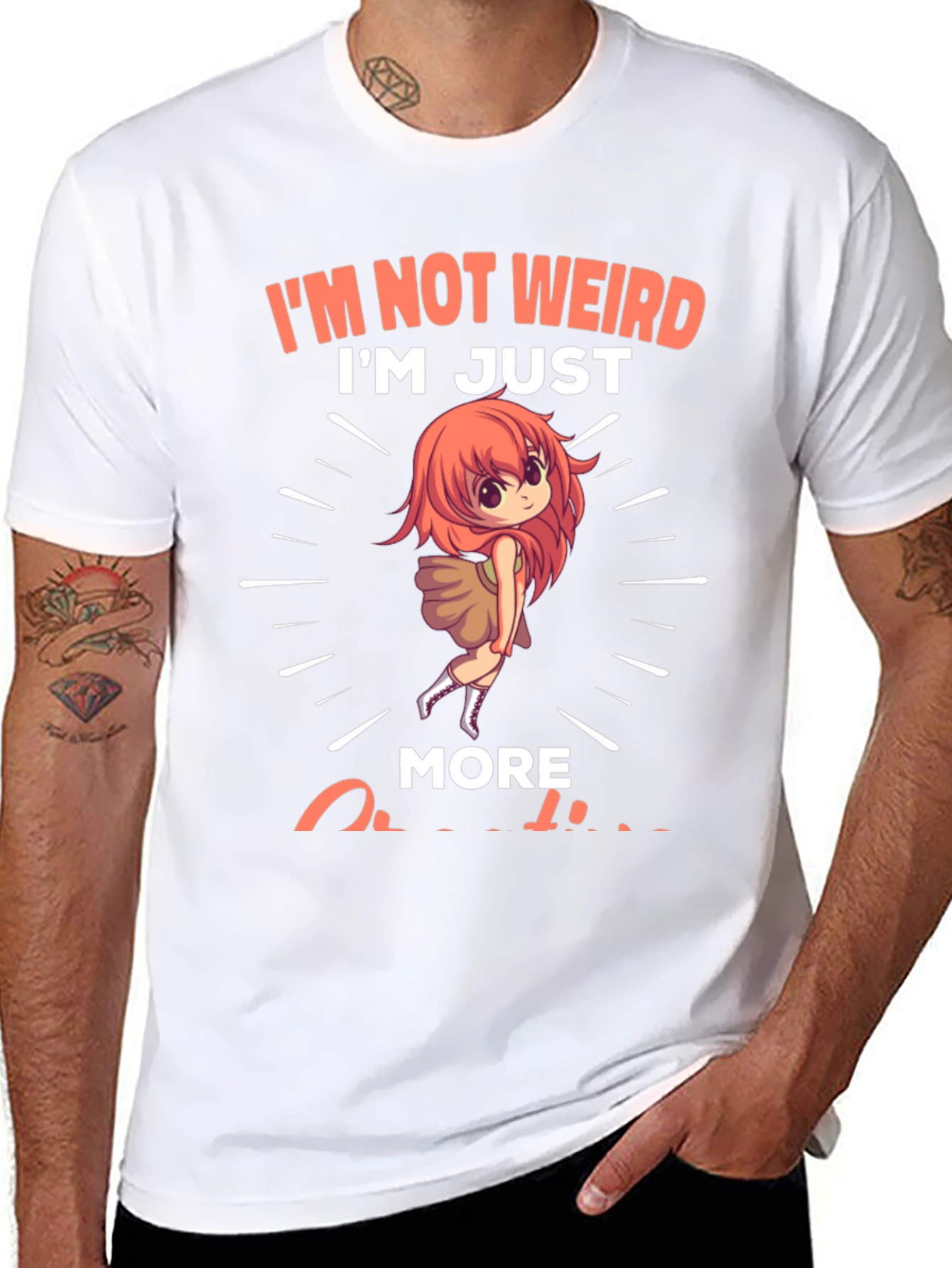 Im Not Weird Anime Girl Graphic T-Shirt