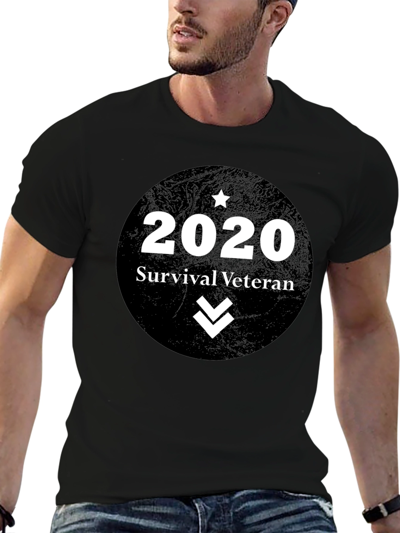 2020 Survival Veteran Black T-Shirt