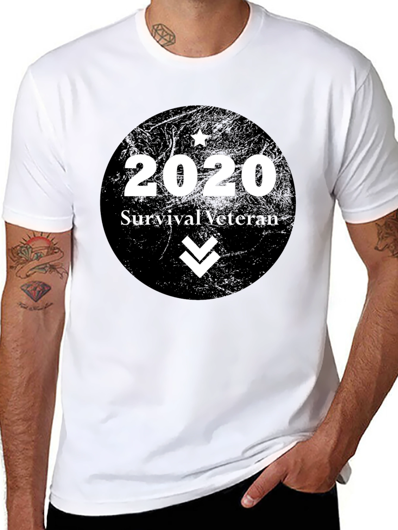 2020 Survival Veteran Black T-Shirt