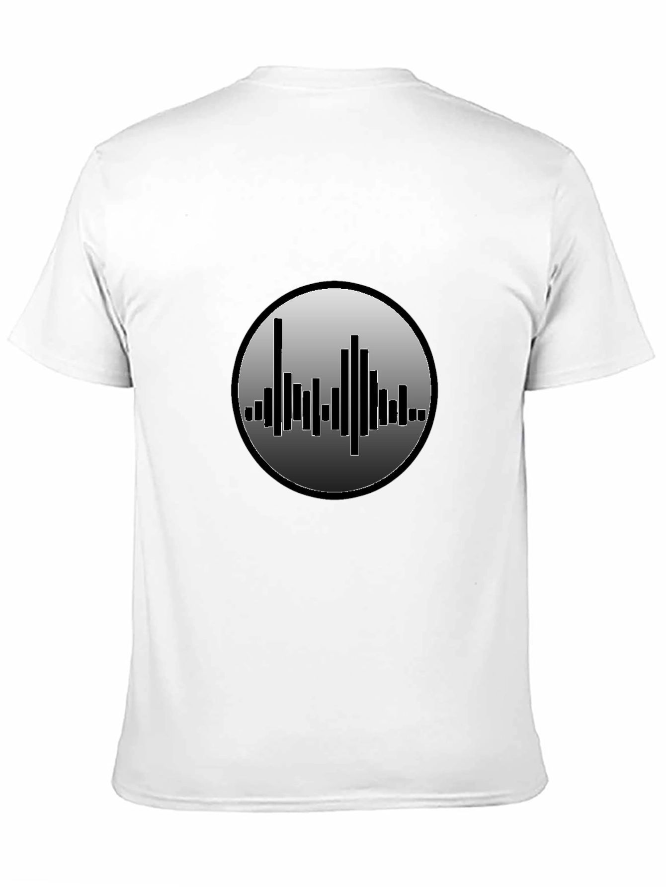 Sound Wave Graphic Black T-Shirt