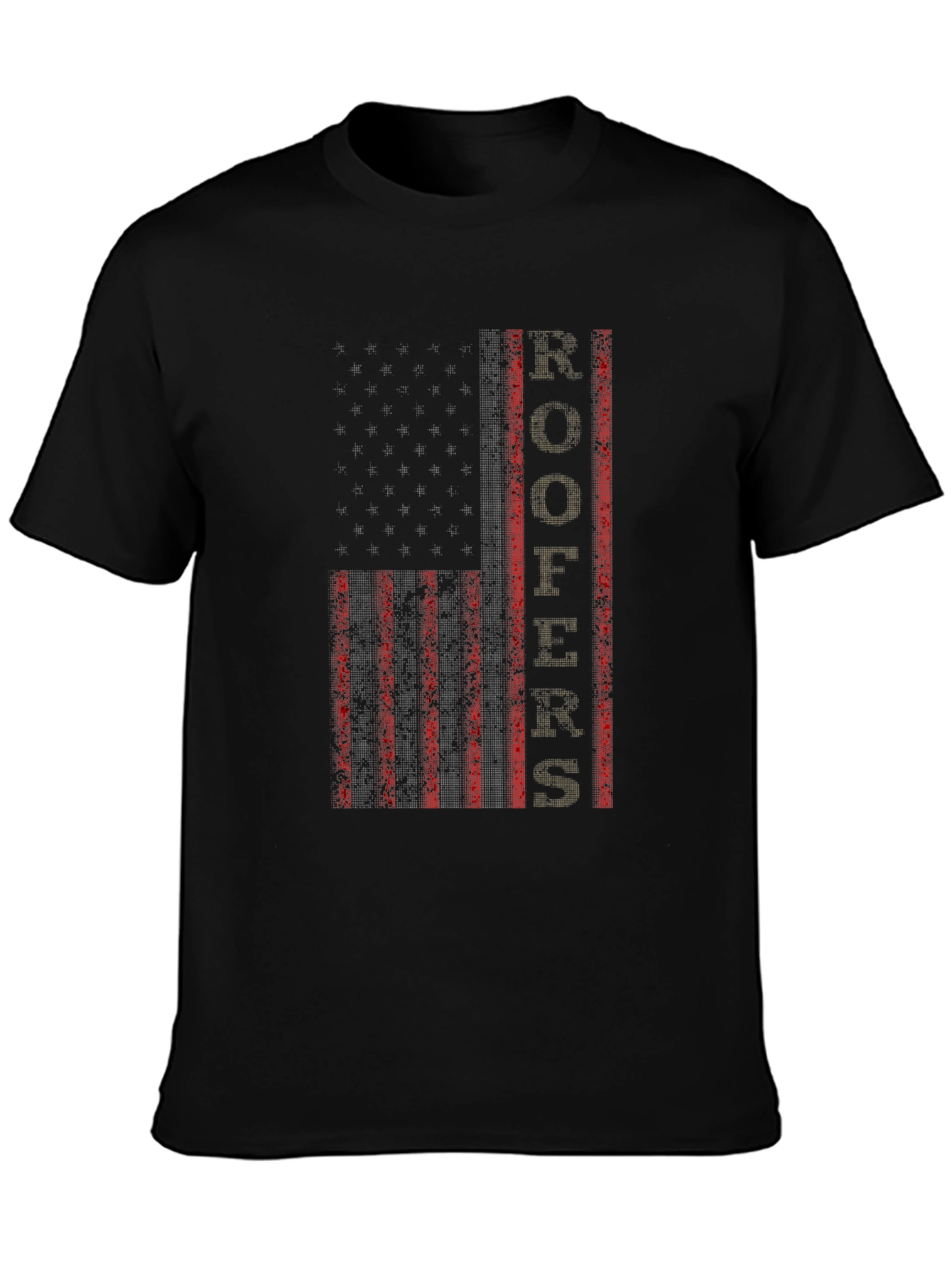Roofer American Flag Graphic Tee
