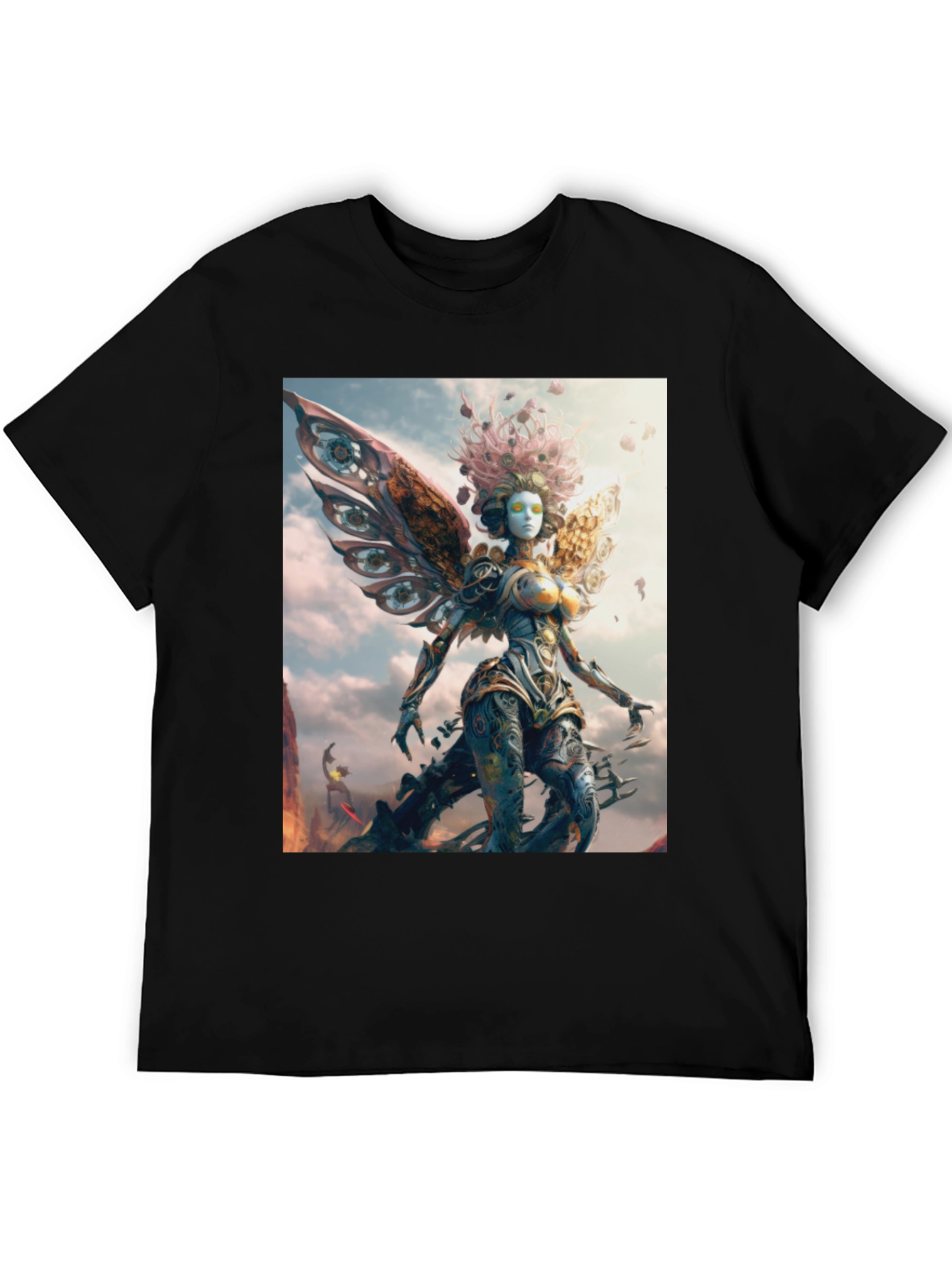 Fantasy Fairy Graphic Tee - Unique Art Print