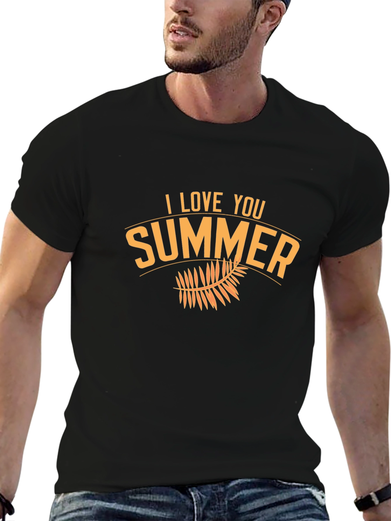 I Love Summer Black Graphic Tee