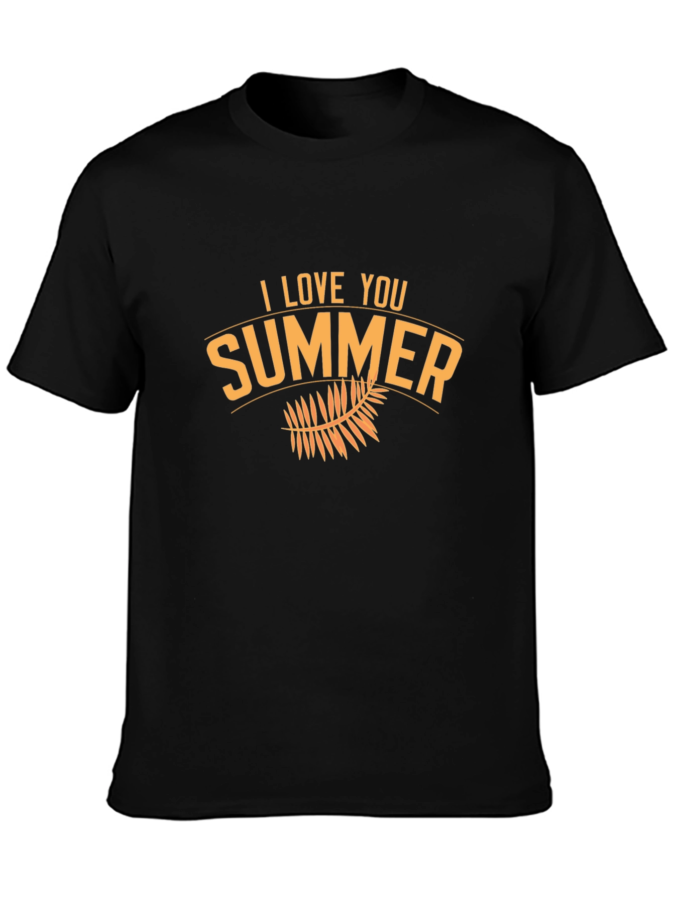 I Love Summer Black Graphic Tee