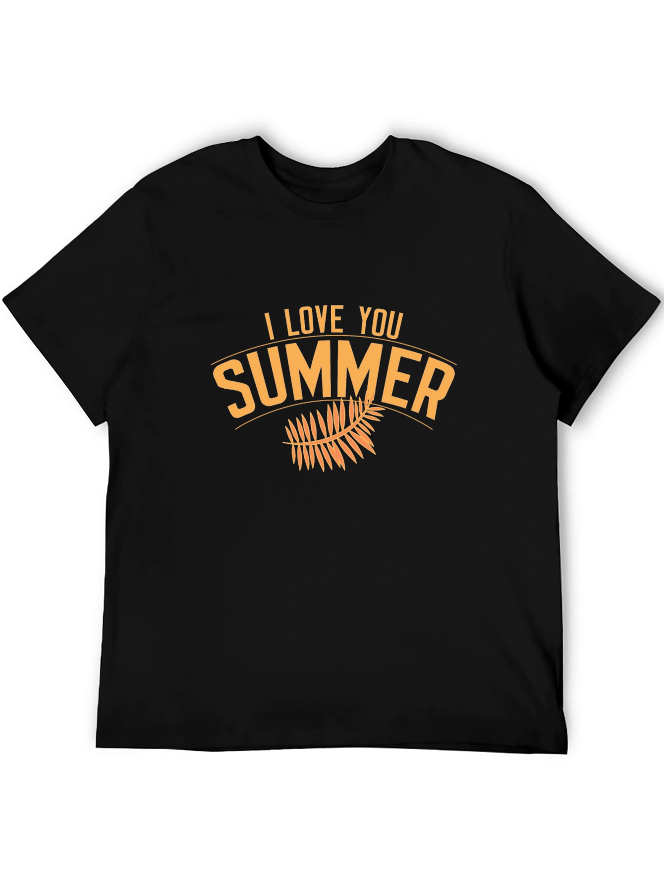 I Love Summer Black Graphic Tee