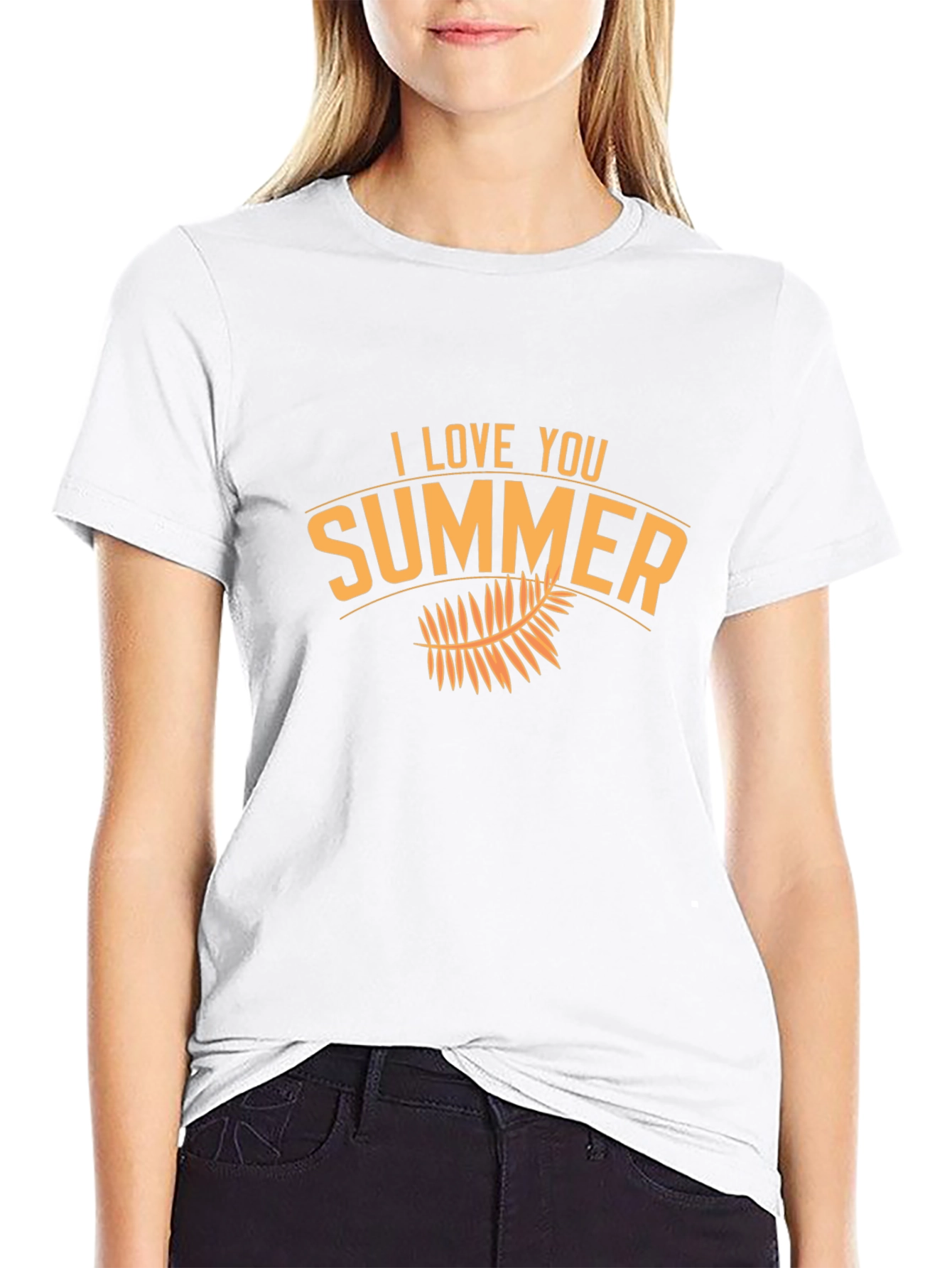 I Love Summer Black Graphic Tee