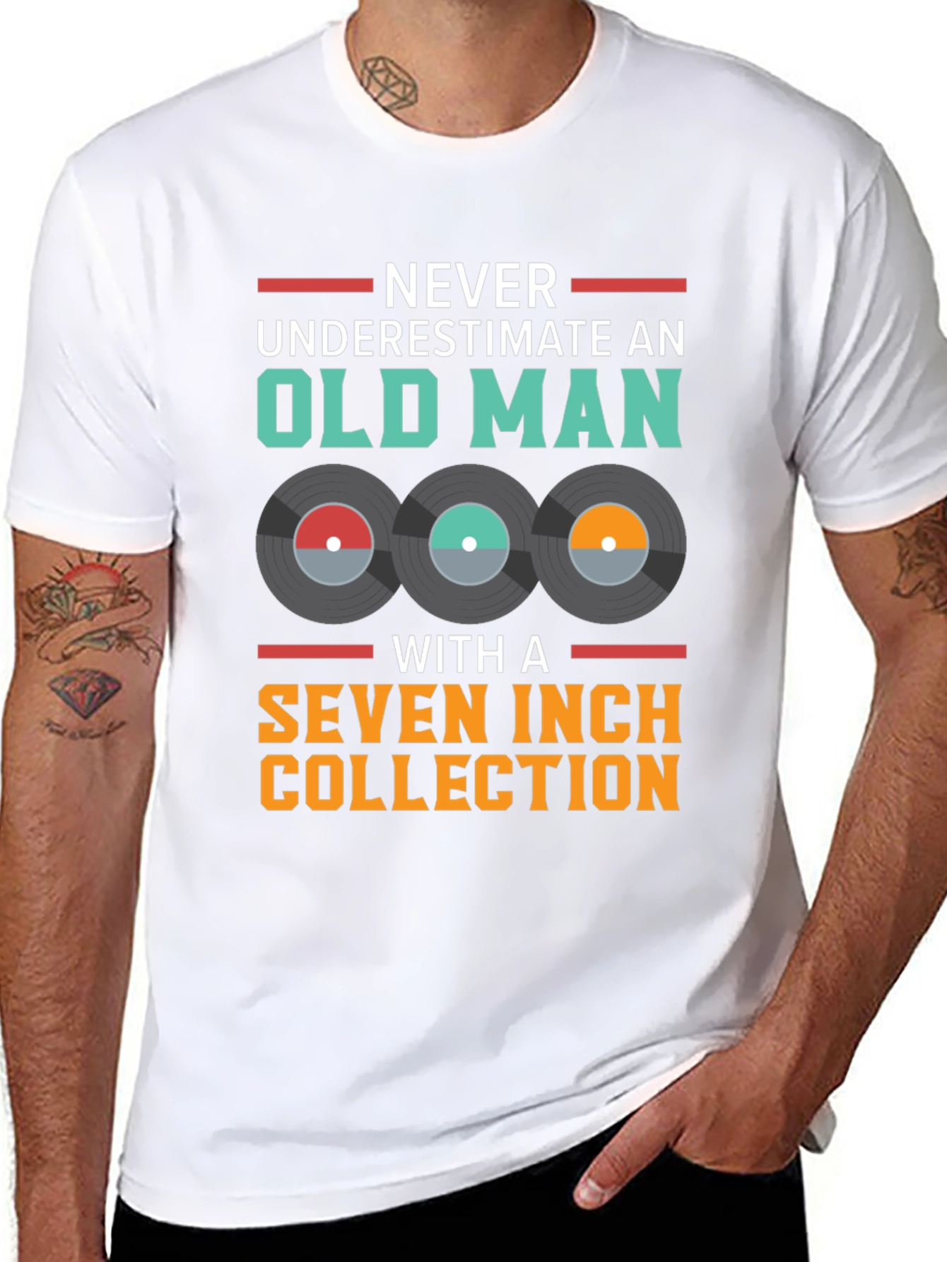 Old Man Seven Inch Vinyl Collection T-Shirt
