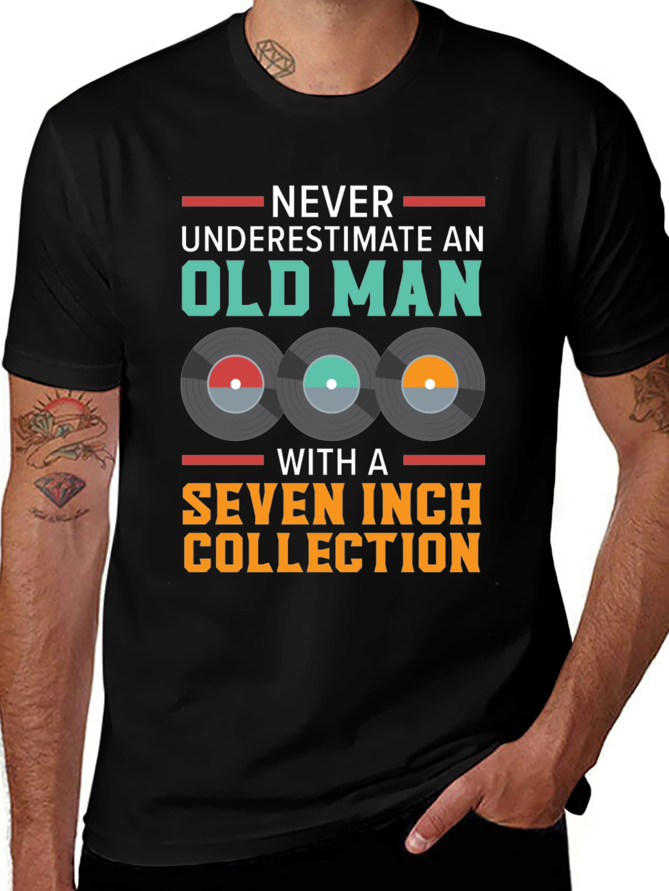 Old Man Seven Inch Vinyl Collection T-Shirt