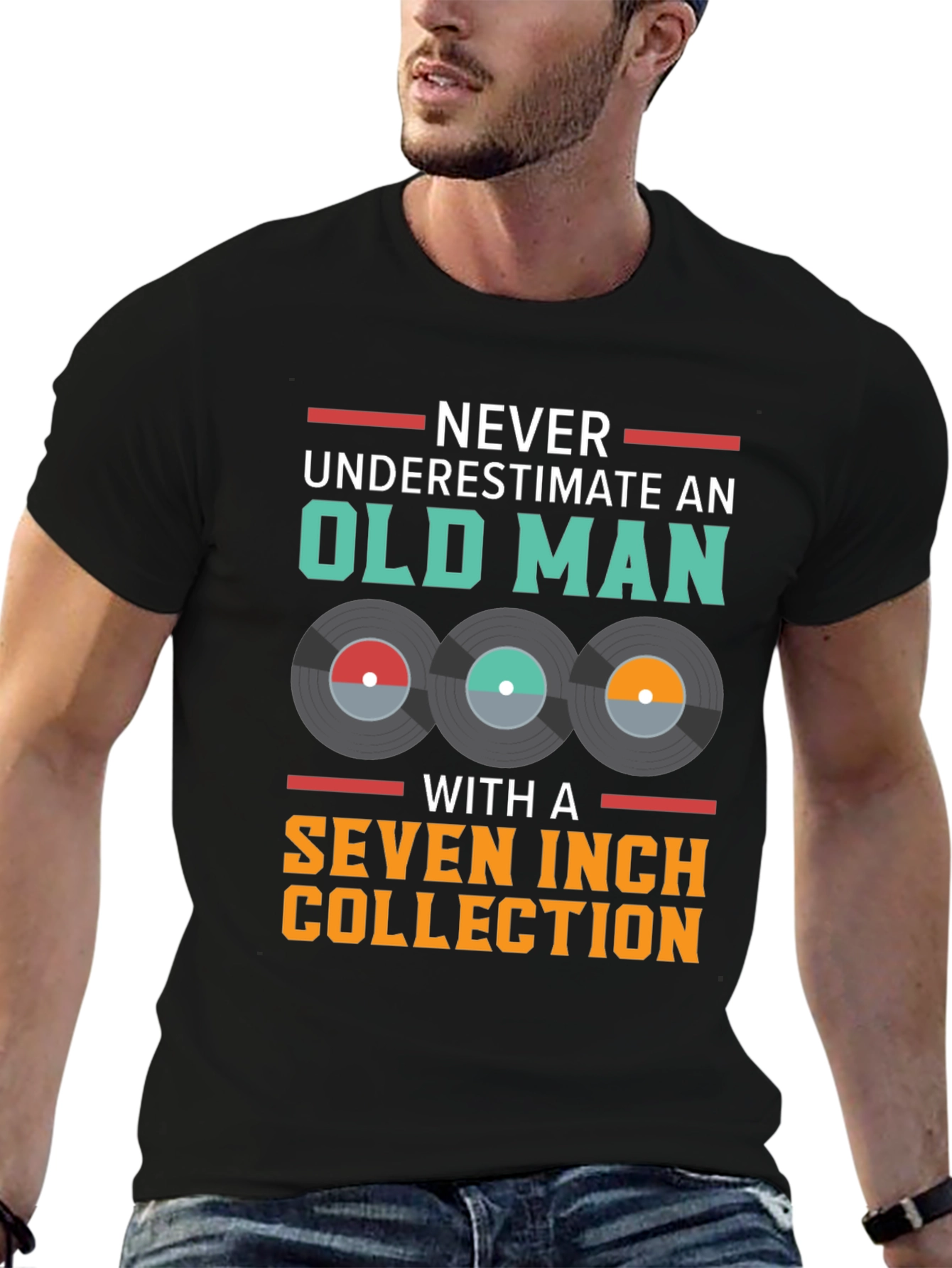 Old Man Seven Inch Vinyl Collection T-Shirt