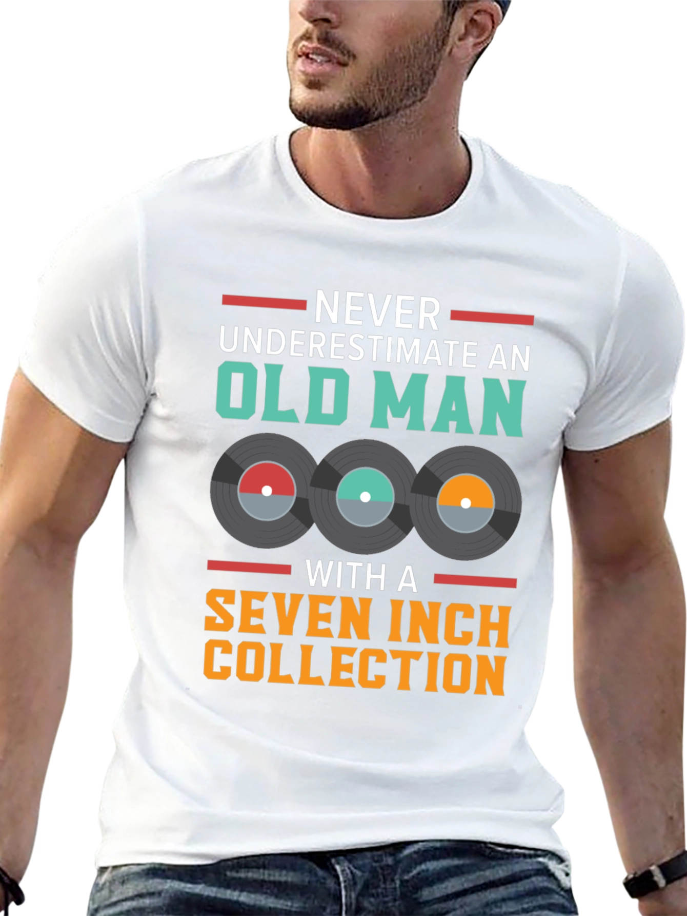 Old Man Seven Inch Vinyl Collection T-Shirt