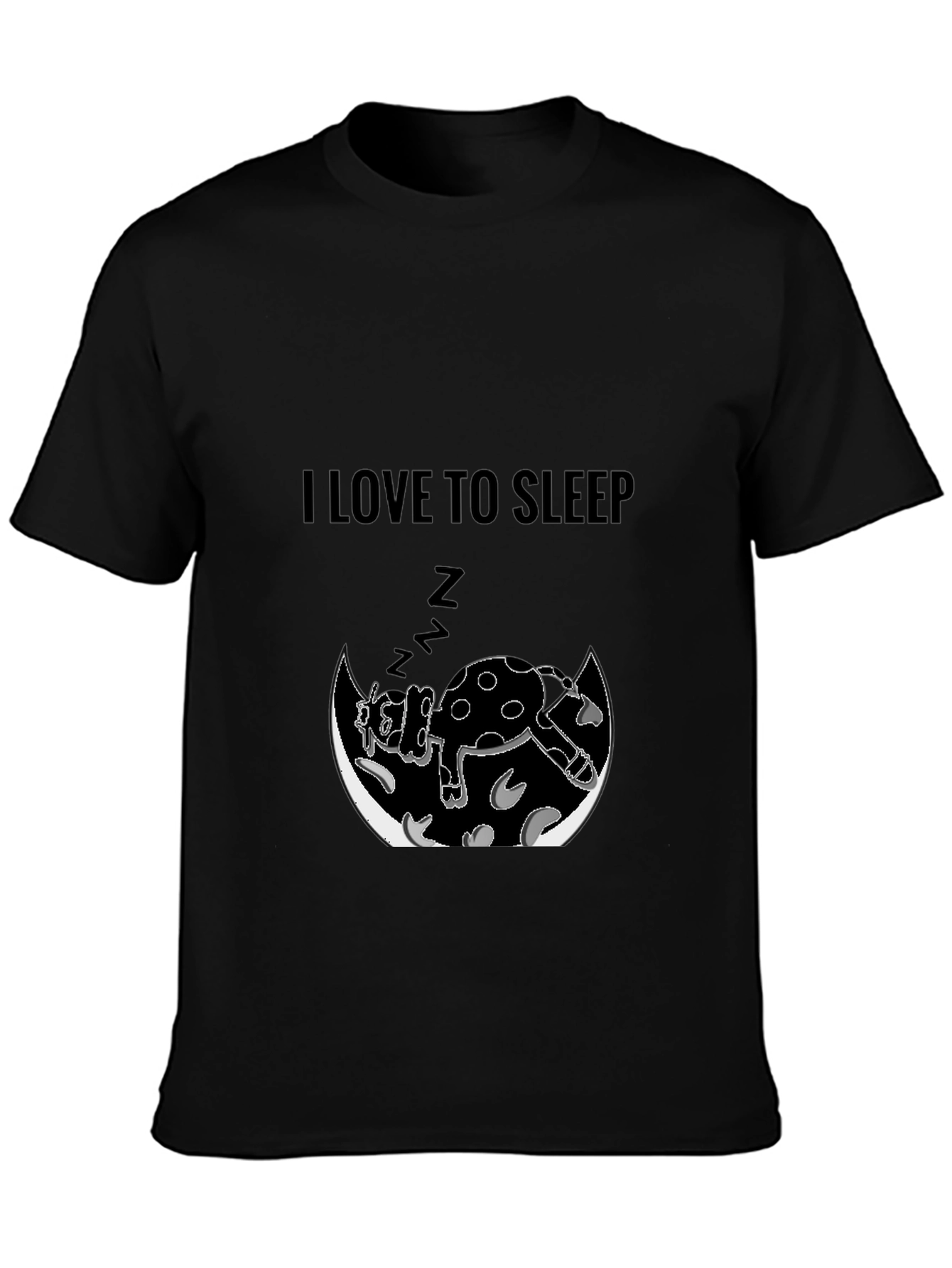 I Love to Sleep Cow Graphic Tee