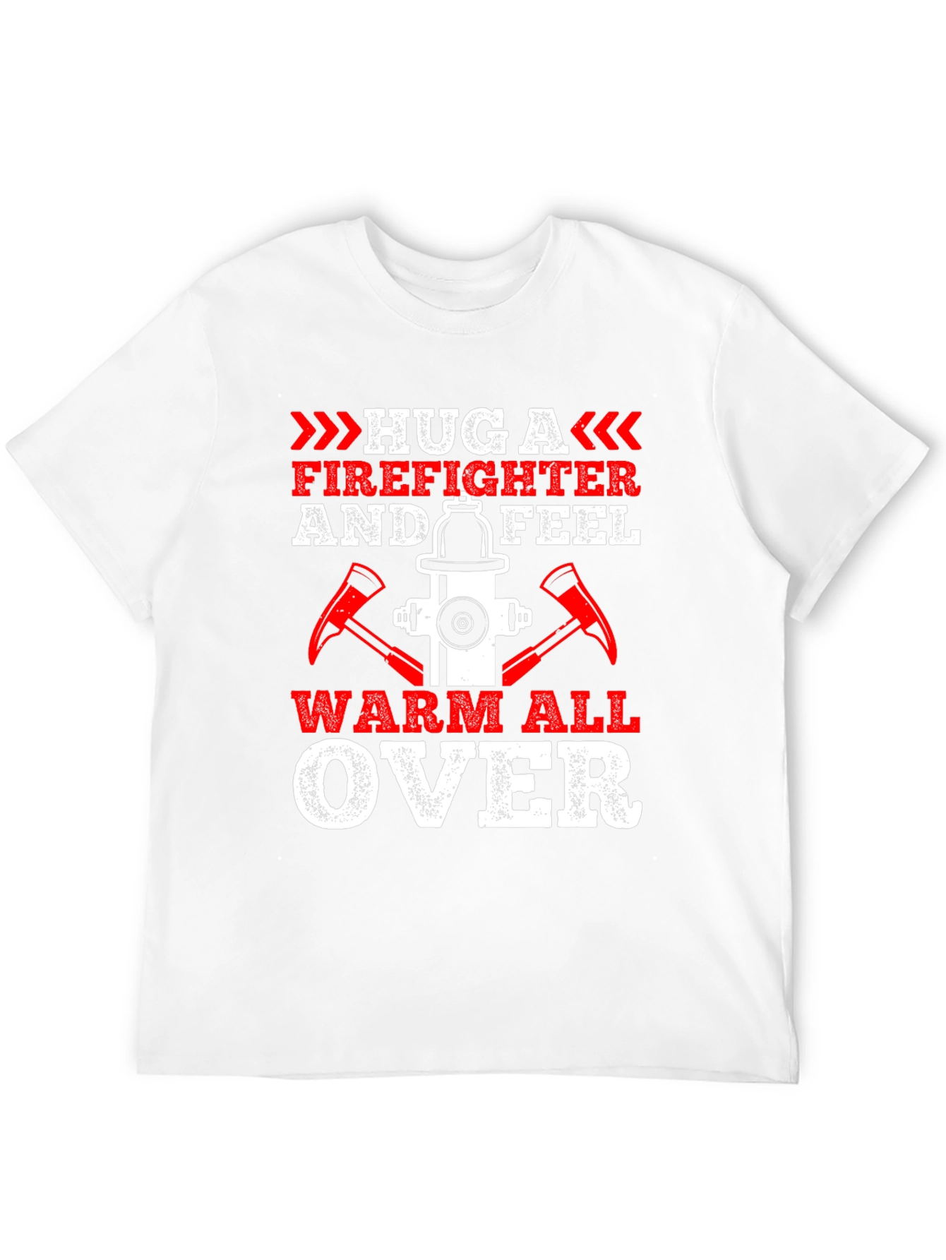 Firefighter Hug Graphic Tee - Warm All Over!