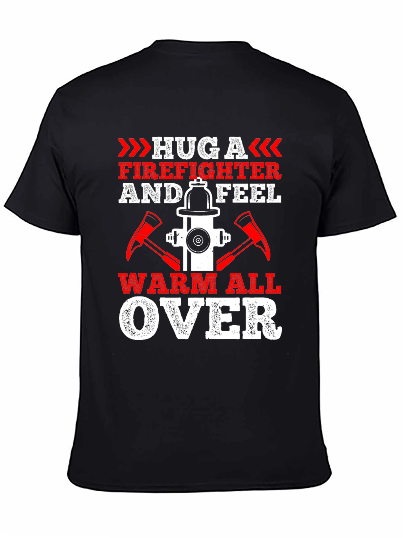 Firefighter Hug Graphic Tee - Warm All Over!