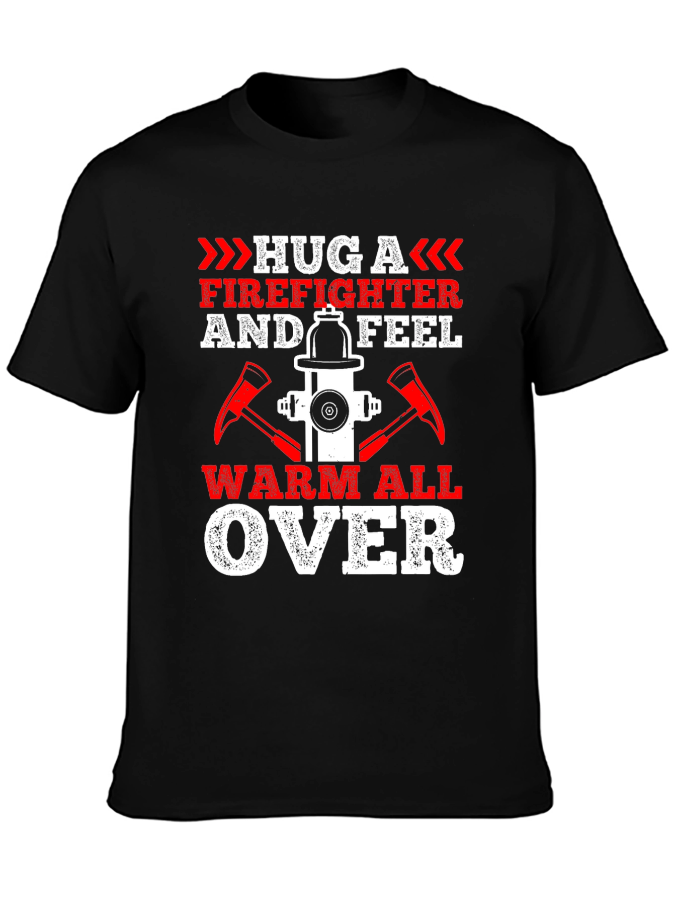 Firefighter Hug Graphic Tee - Warm All Over!