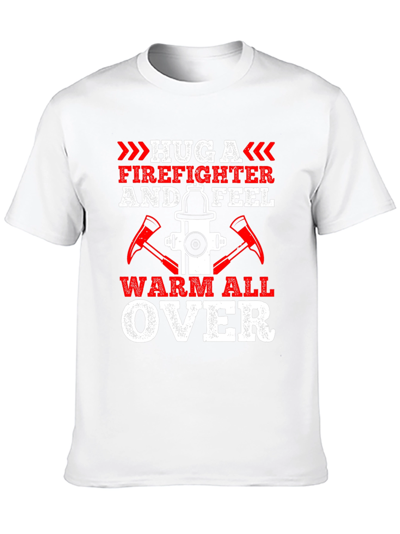 Firefighter Hug Graphic Tee - Warm All Over!