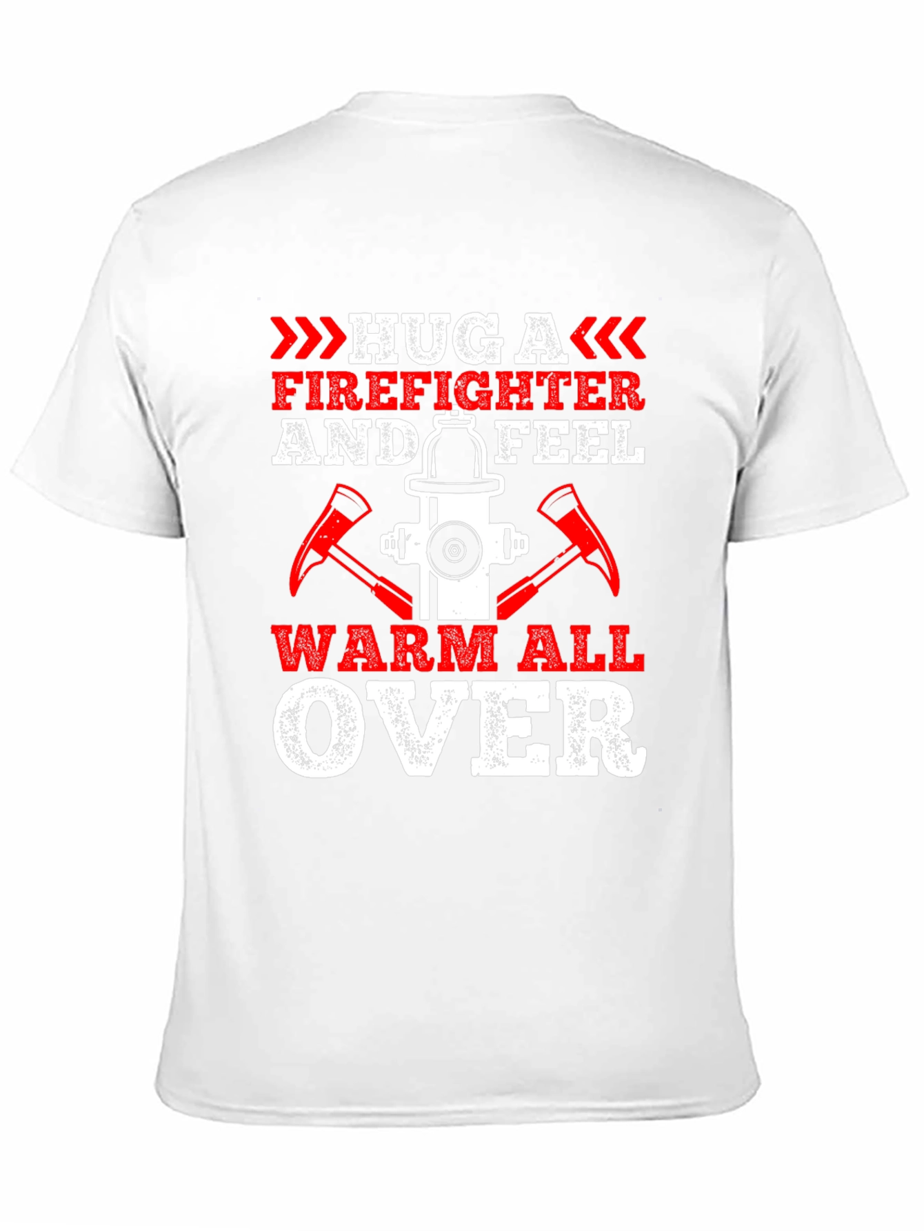 Firefighter Hug Graphic Tee - Warm All Over!