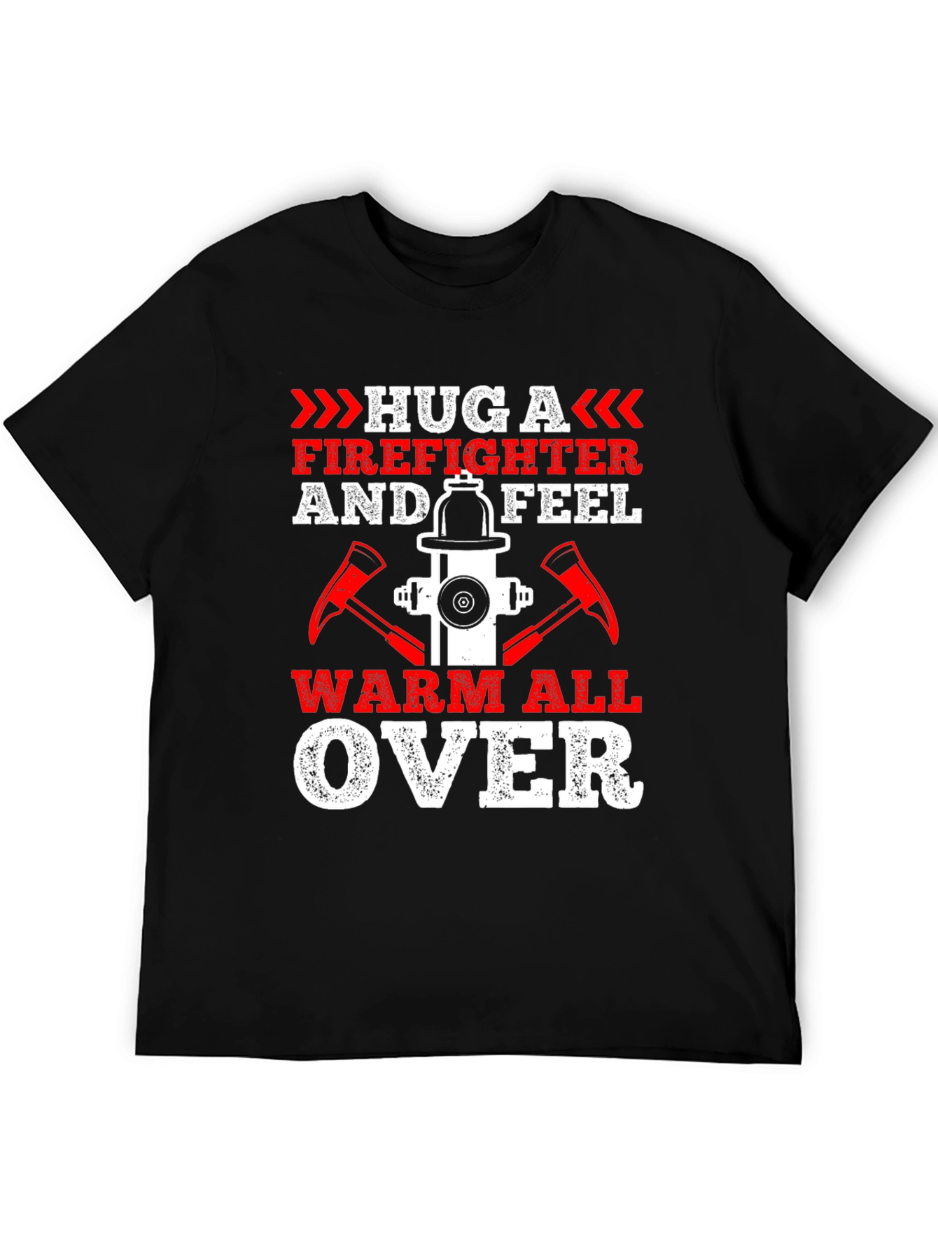 Firefighter Hug Graphic Tee - Warm All Over!