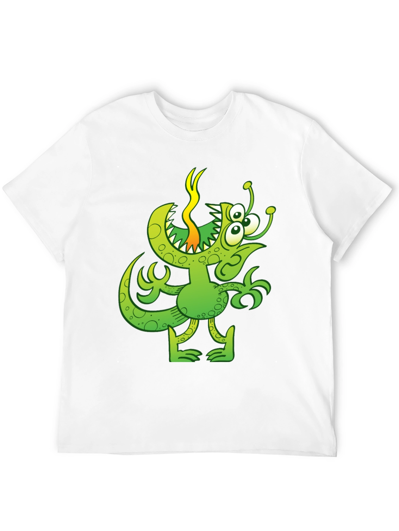 Funny Green Monster Graphic T-Shirt