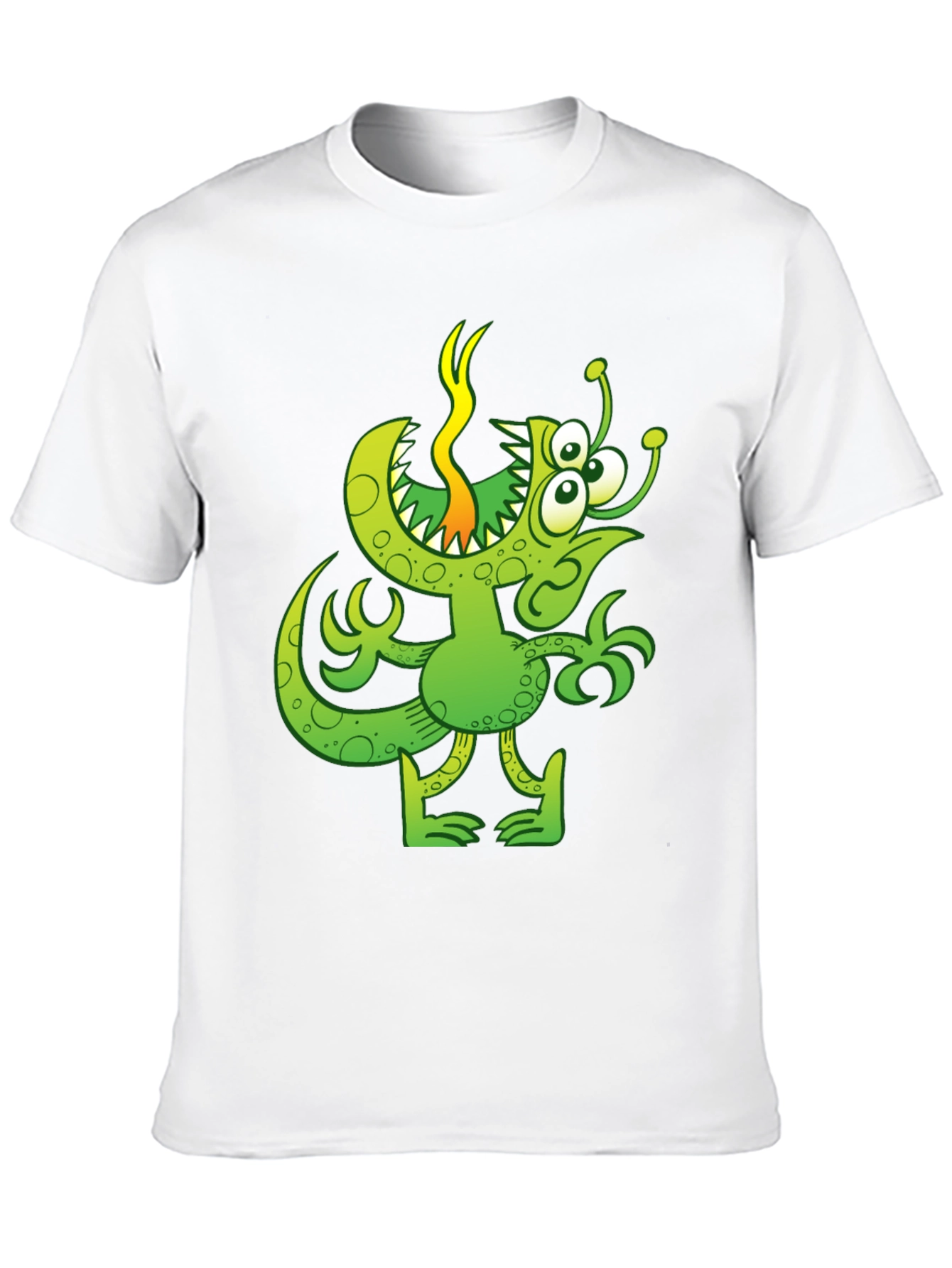 Funny Green Monster Graphic T-Shirt